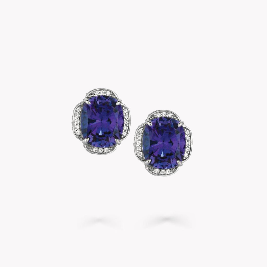 Fancy Shape Pave Earrings