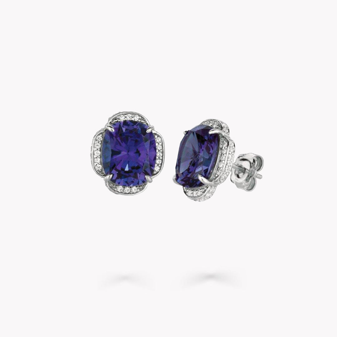 Fancy Shape Pave Earrings