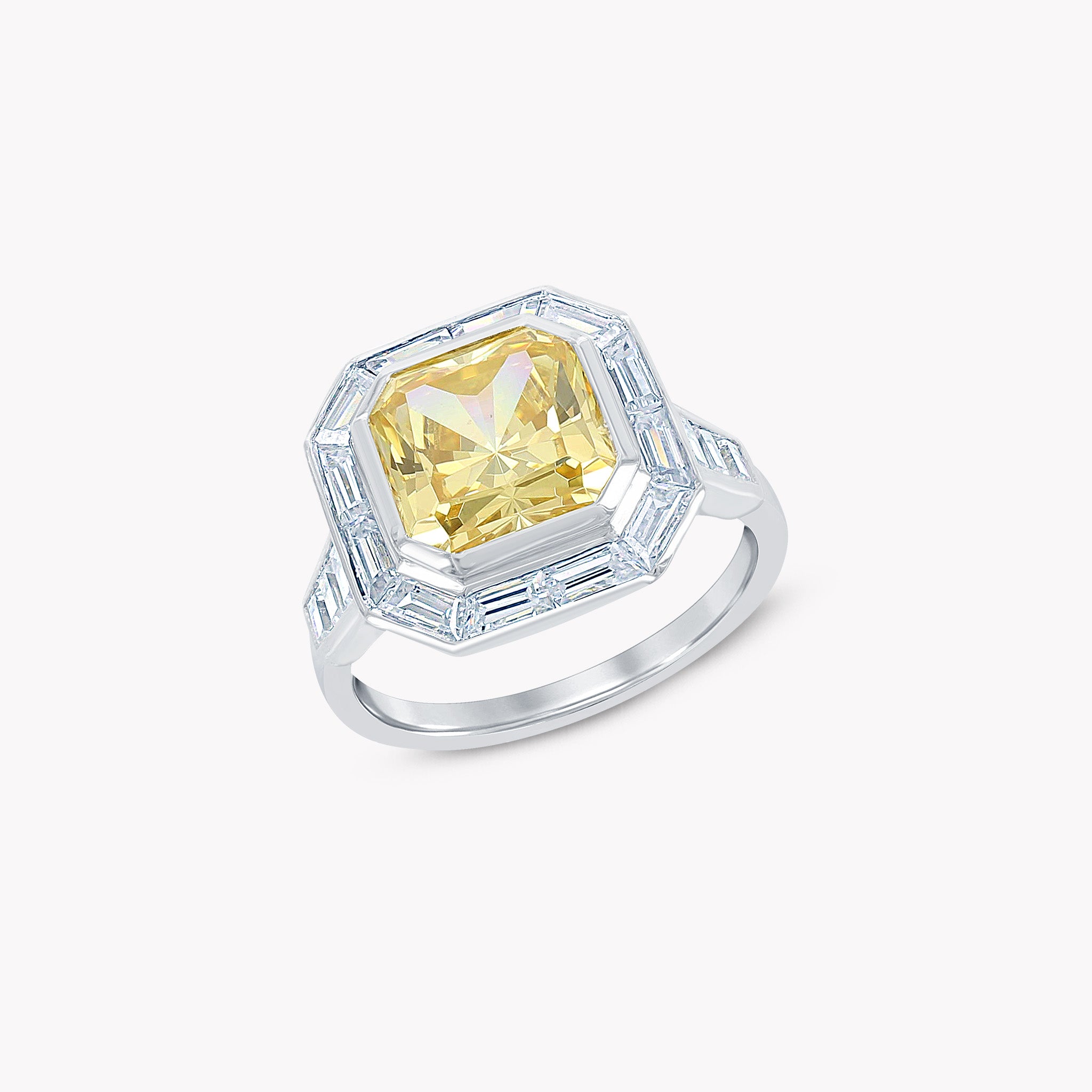 Fancy Shape Bezel Set Ring