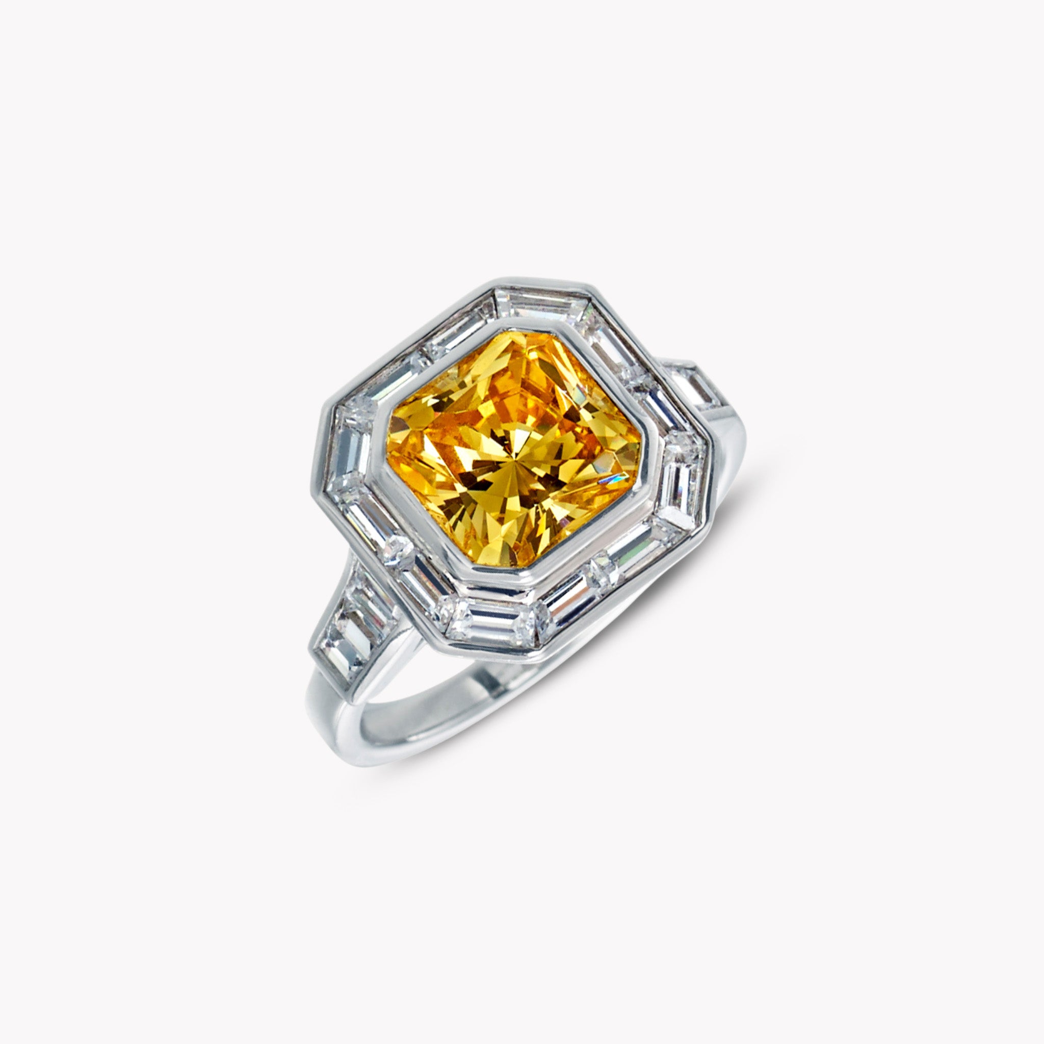Fancy Shape Bezel Set Ring
