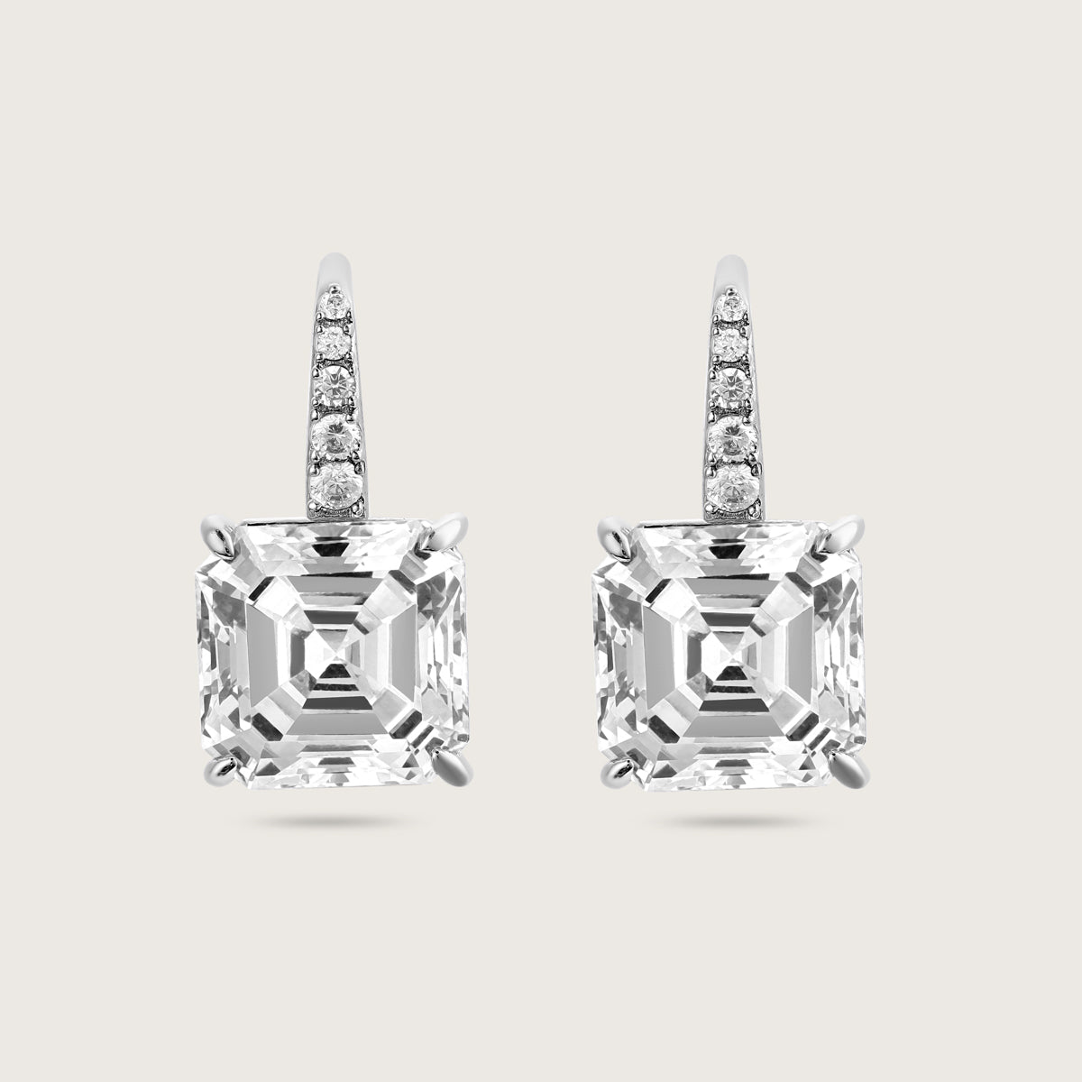 Sparkling Solitaire Diamond Earrings