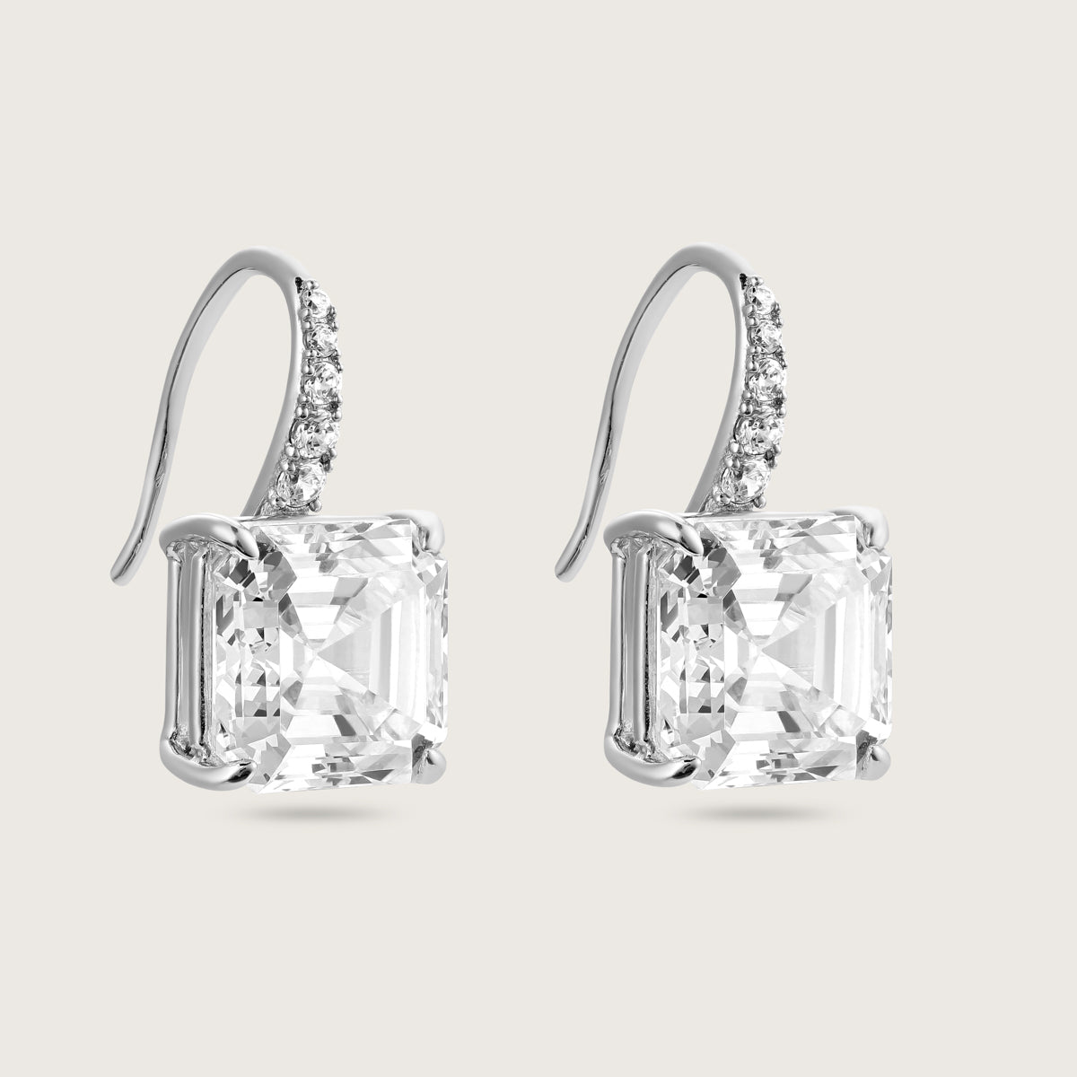 Sparkling Solitaire Diamond Earrings