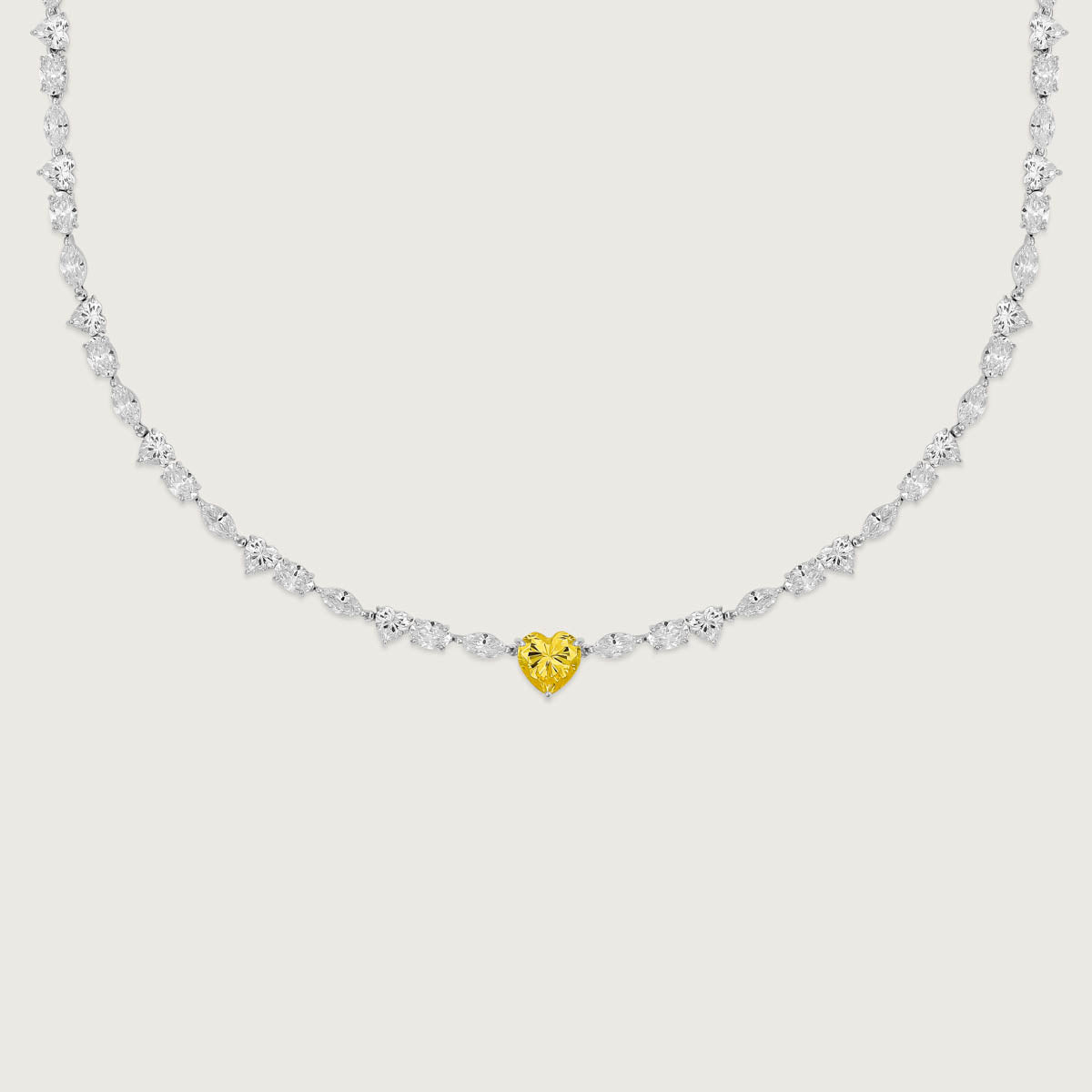 Heart & Marquise Radiance Necklace