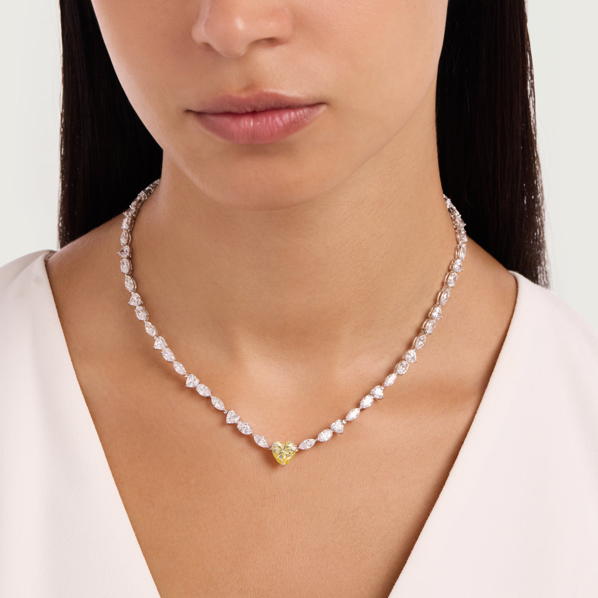 Heart & Marquise Radiance Necklace