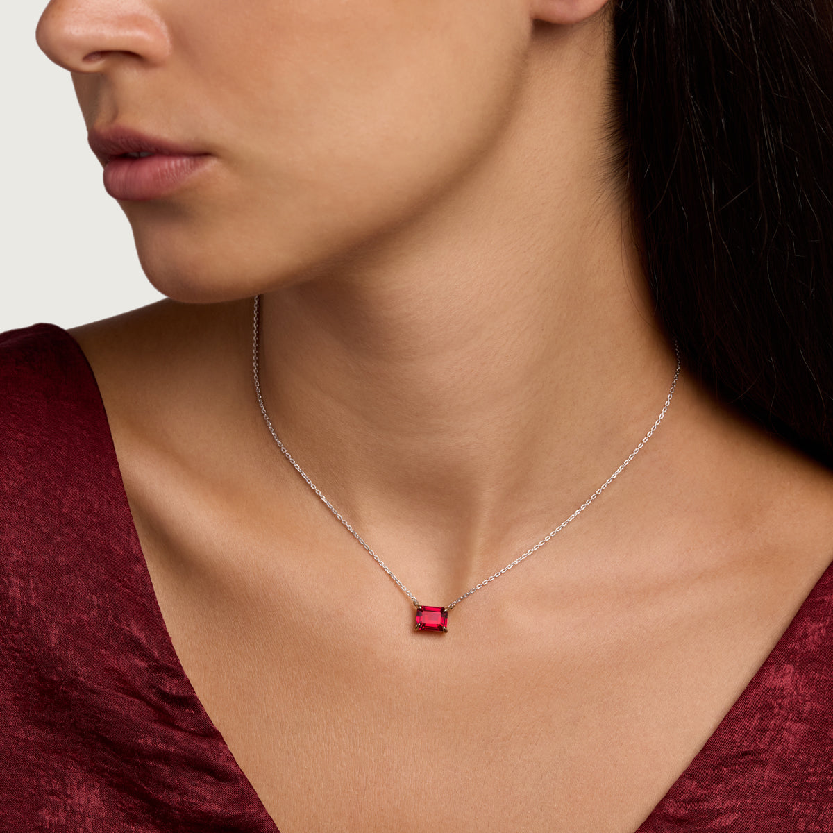 Fiery Ruby Necklace