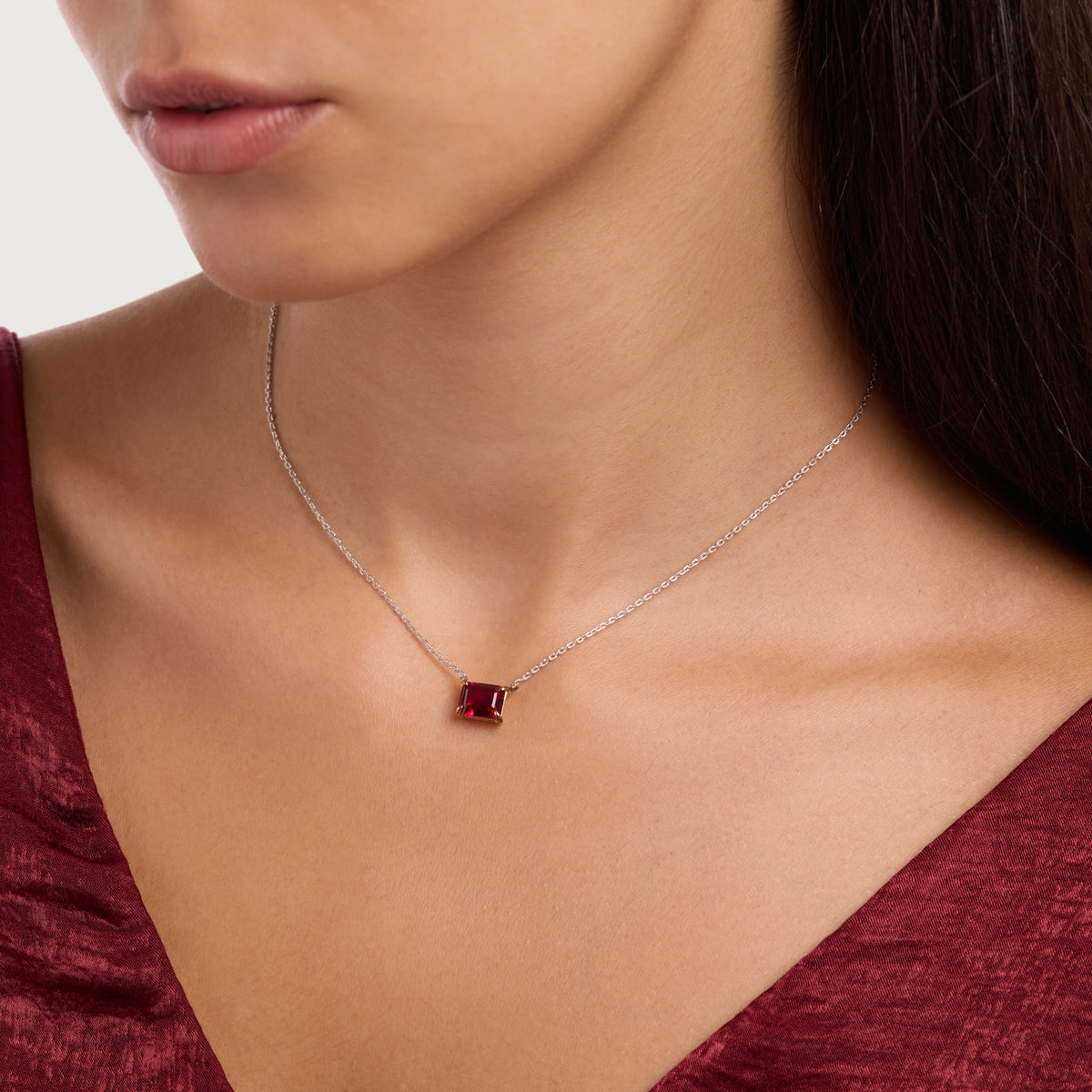 Fiery Ruby Necklace