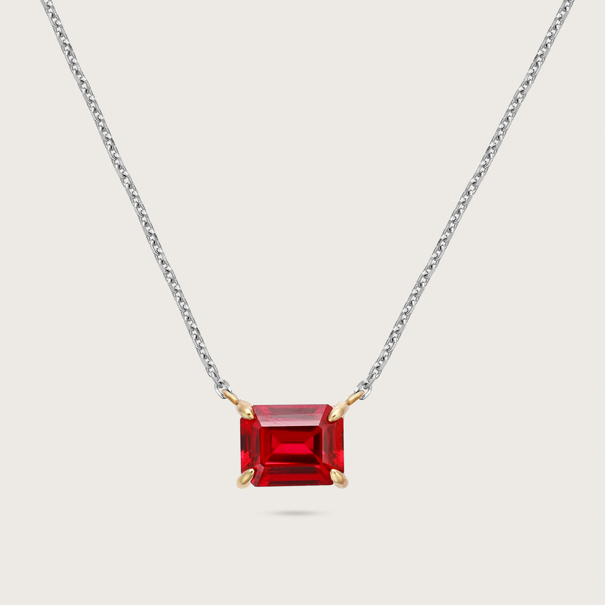 Fiery Ruby Necklace