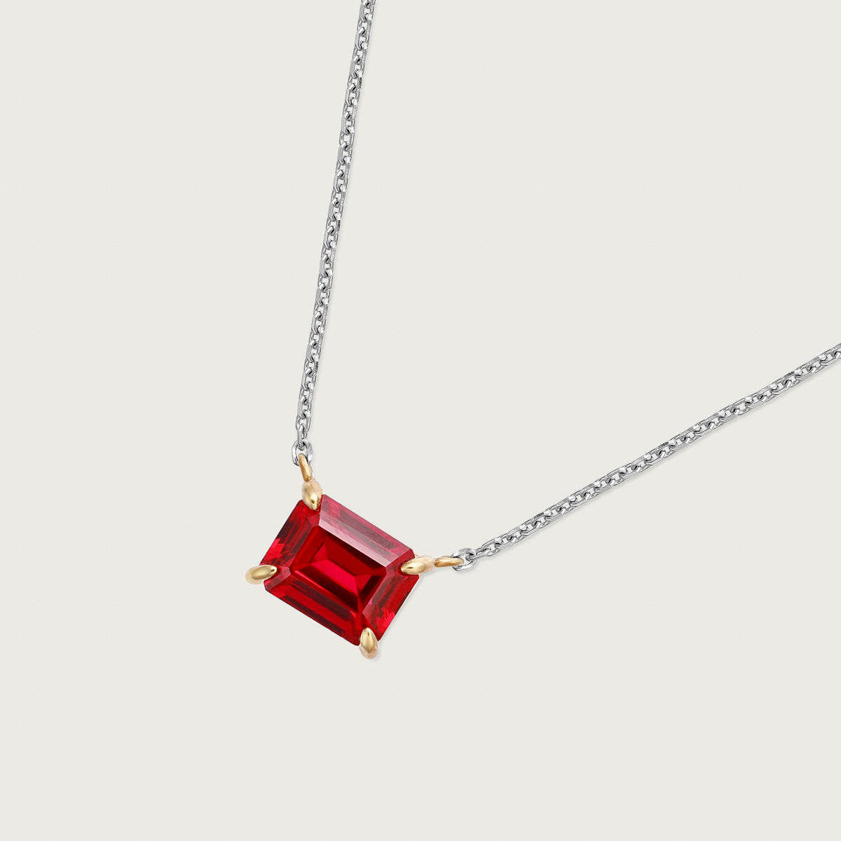 Fiery Ruby Necklace