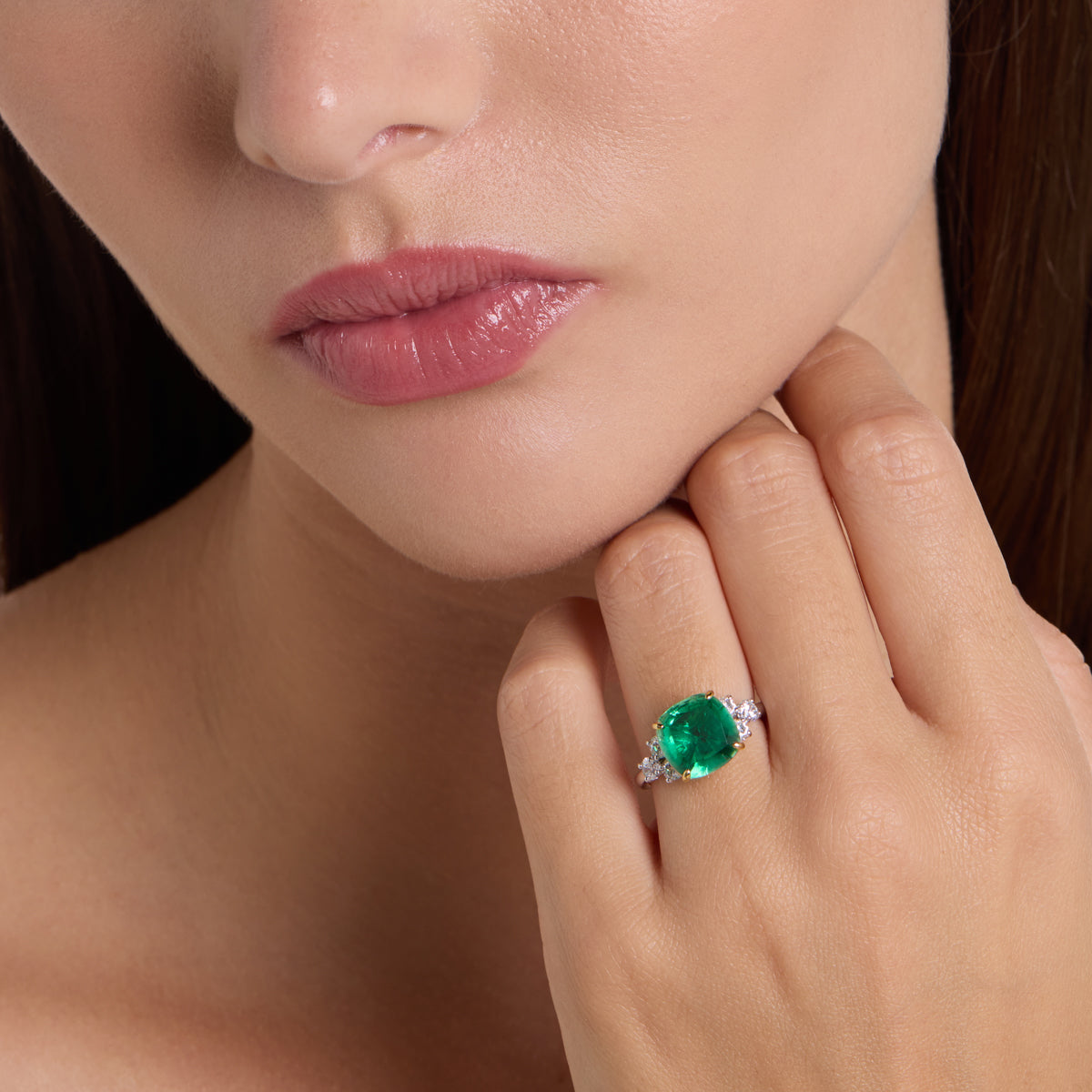 Green Mystique Diamond Ring