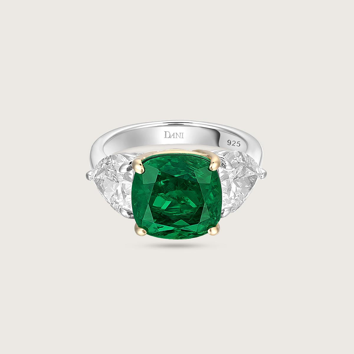 Regal Emerald Bloom Ring