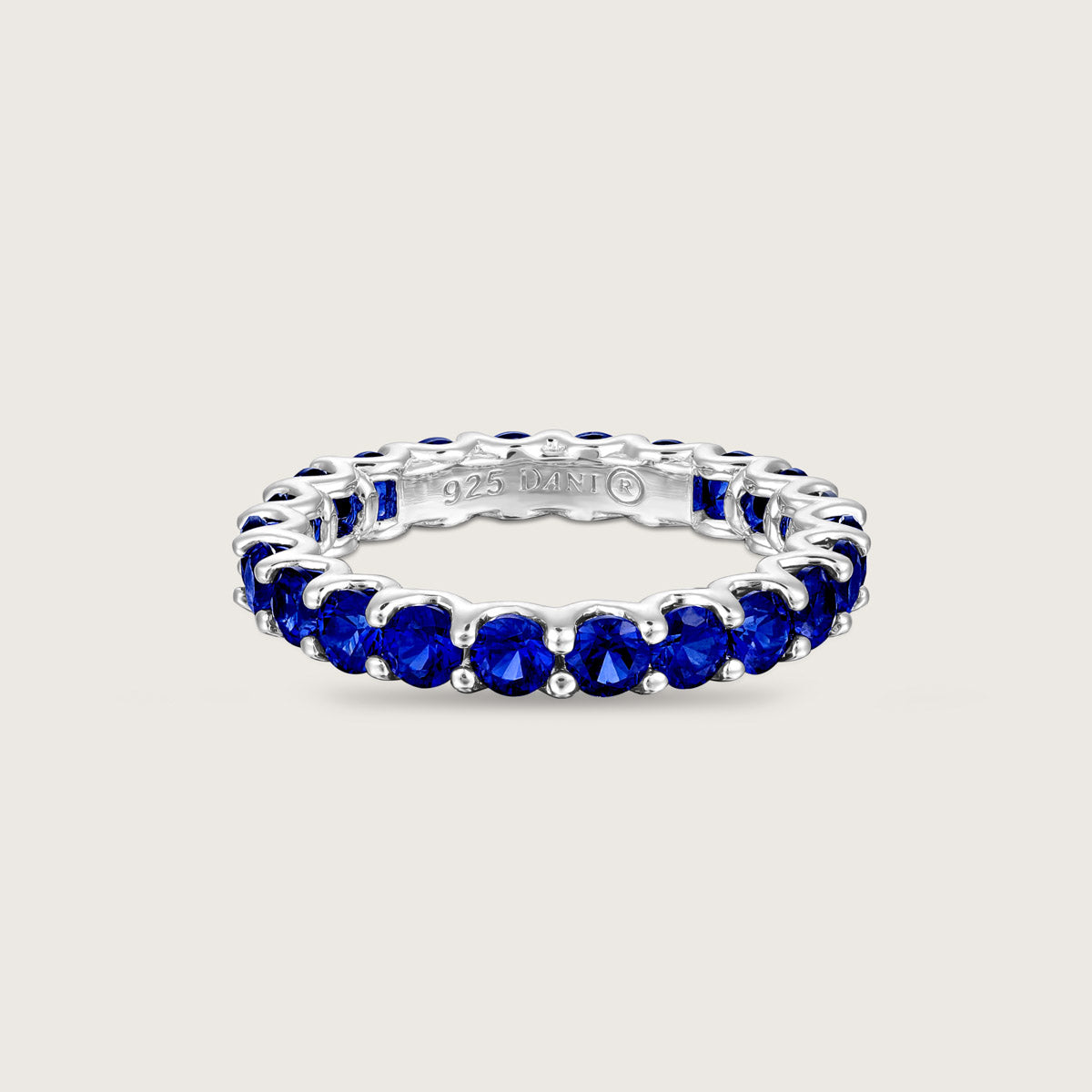 Sapphire Elegance Half Eternity Ring