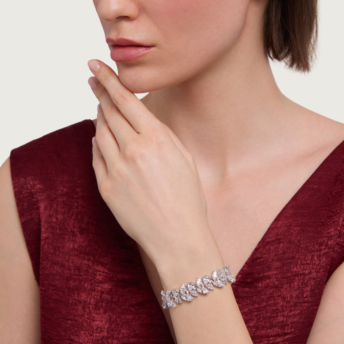 Sparkling Leaf Bracelet