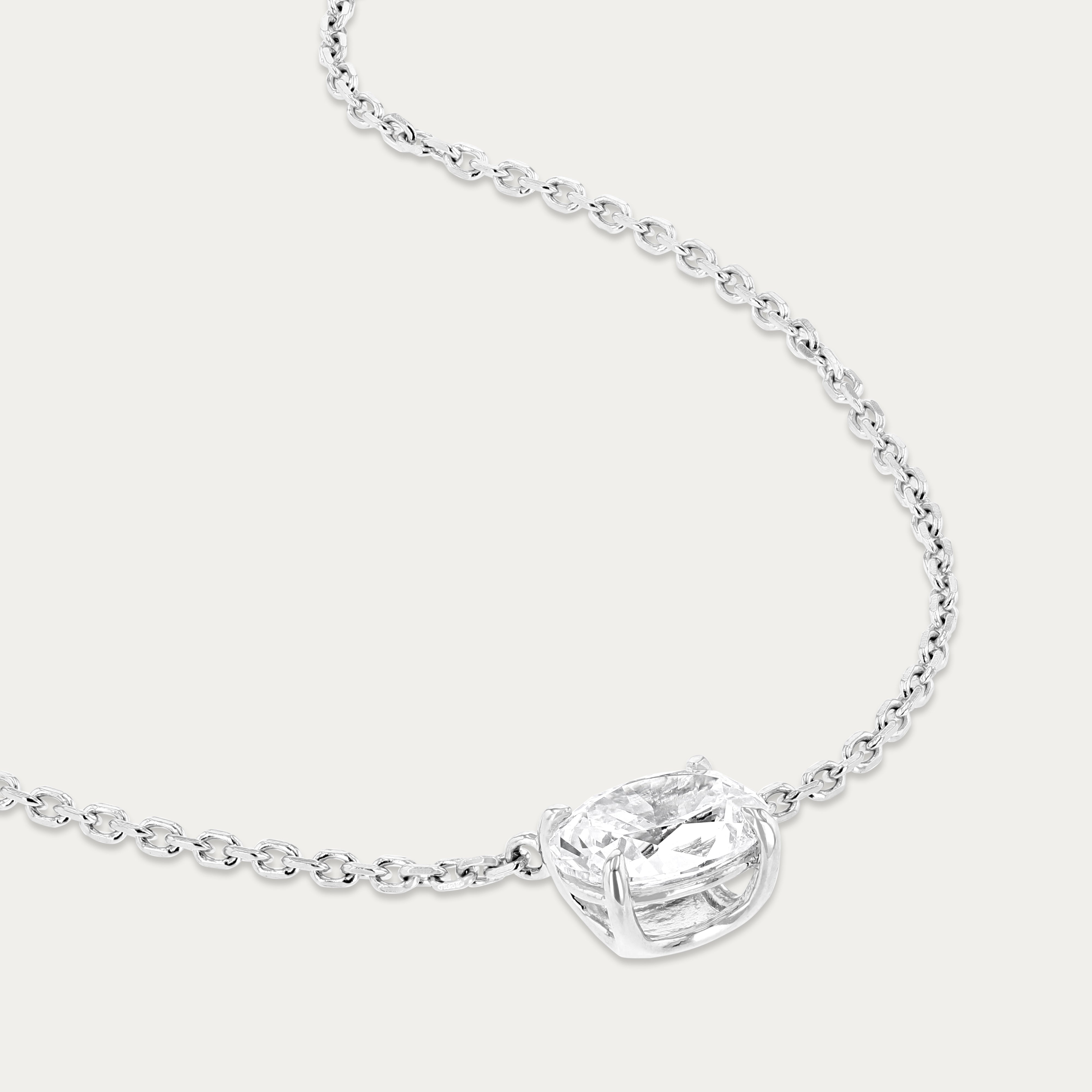 Oval Promise Bridal Pendant