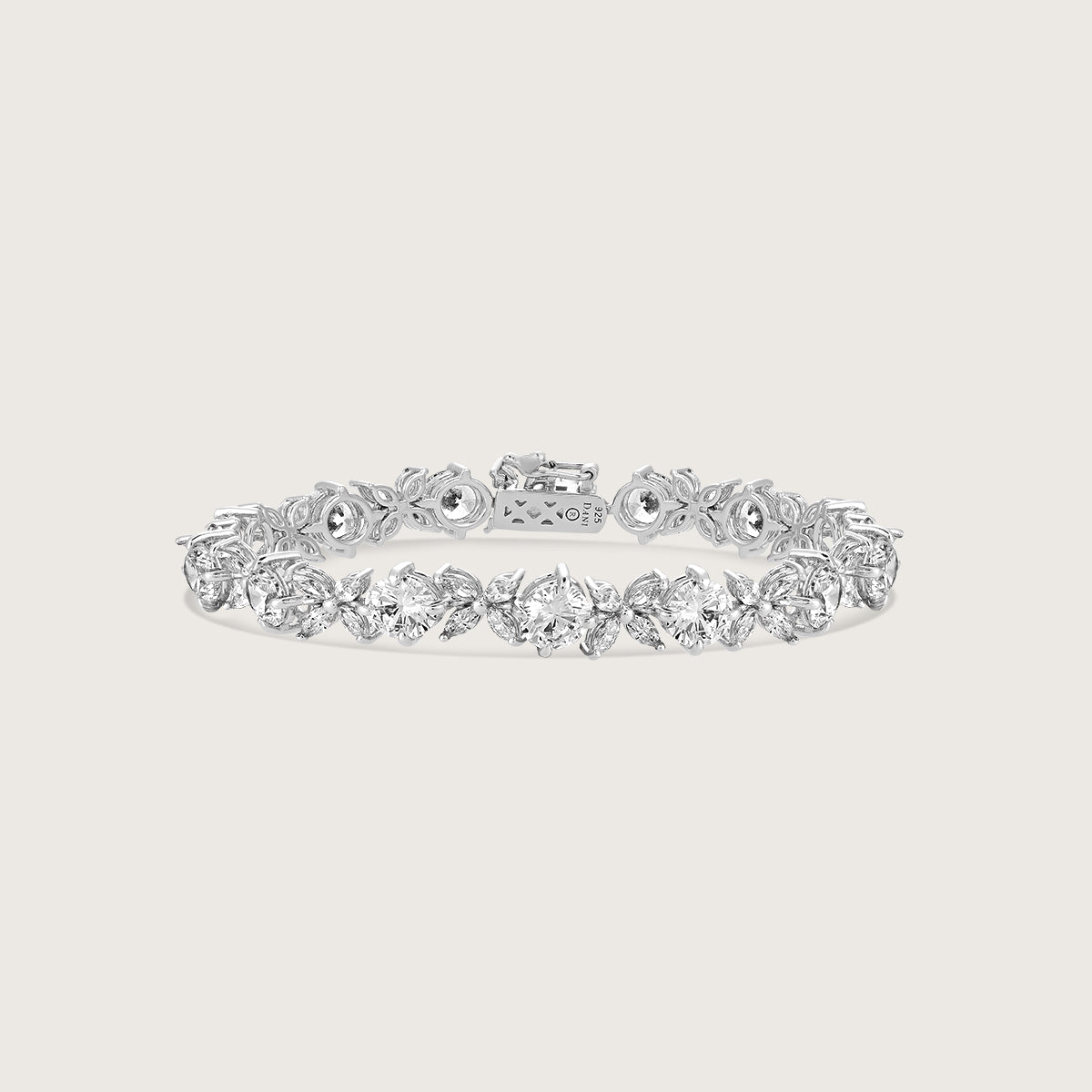 Elegant Floral Marquise Bracelet