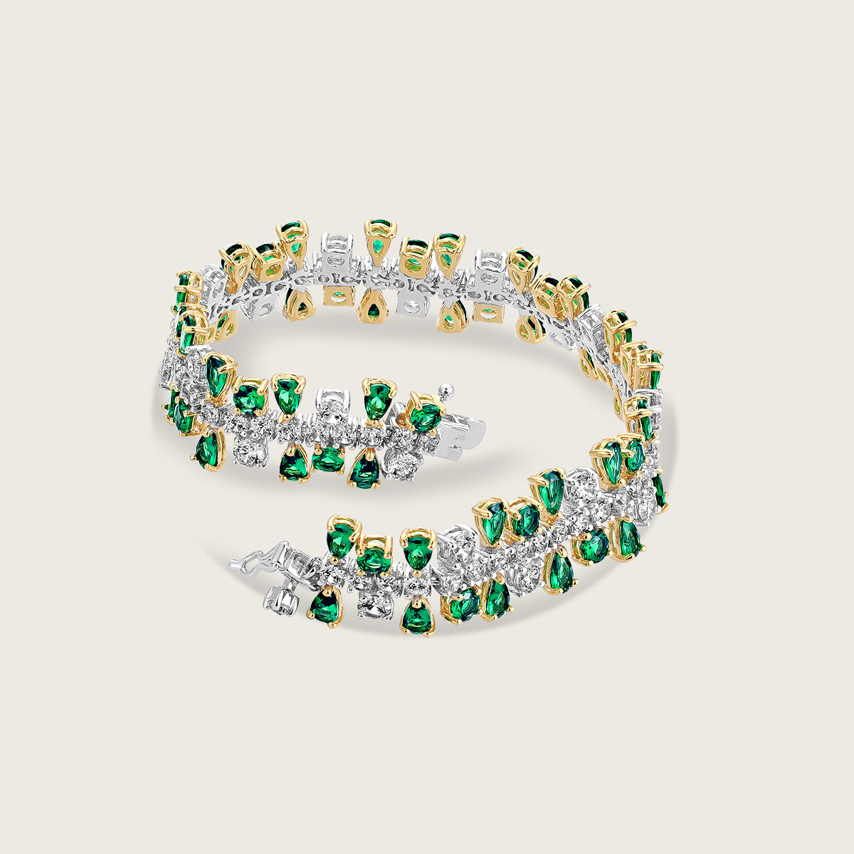 Verdant Allure Diamond Bracelet