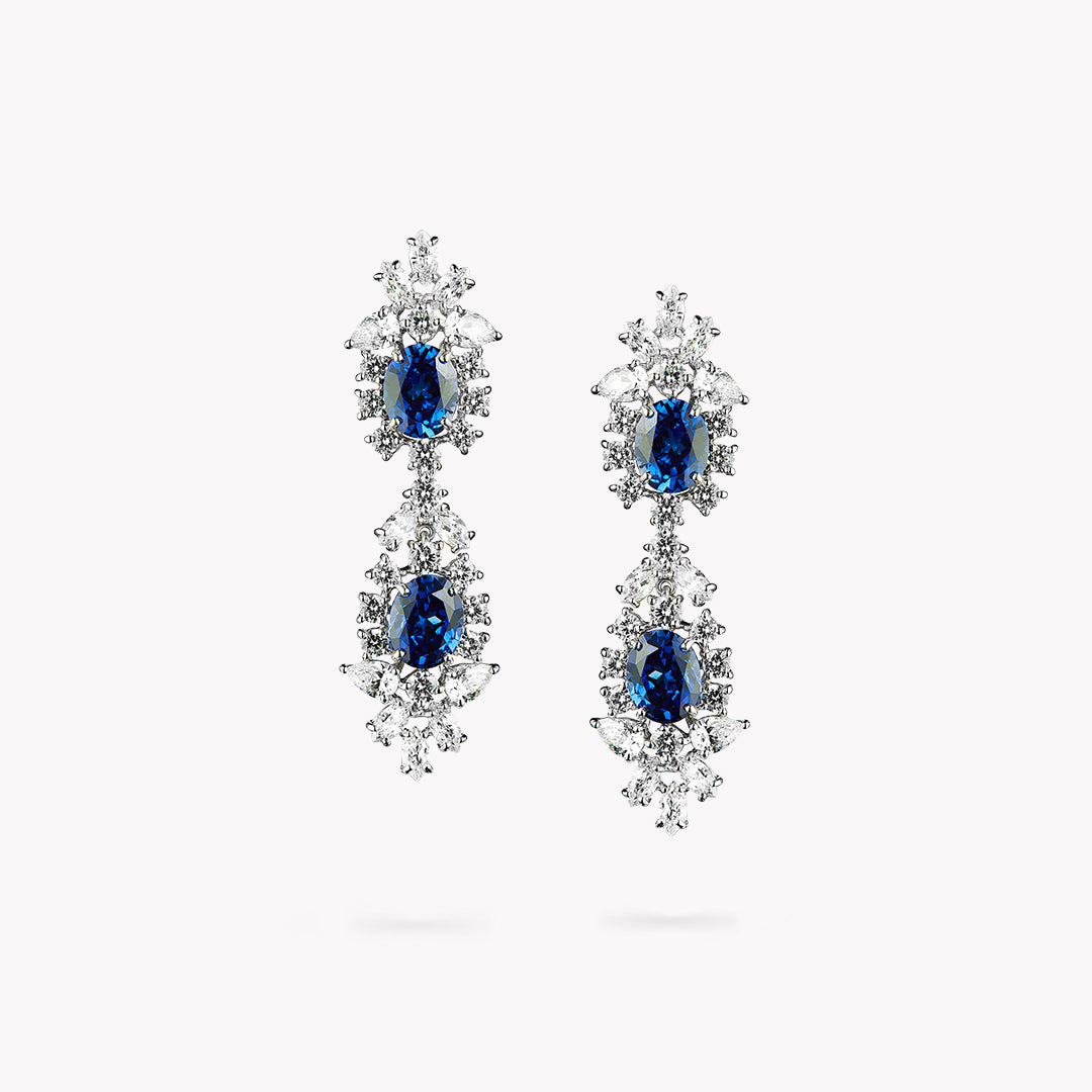 Multi Shape Chandelier Earrings