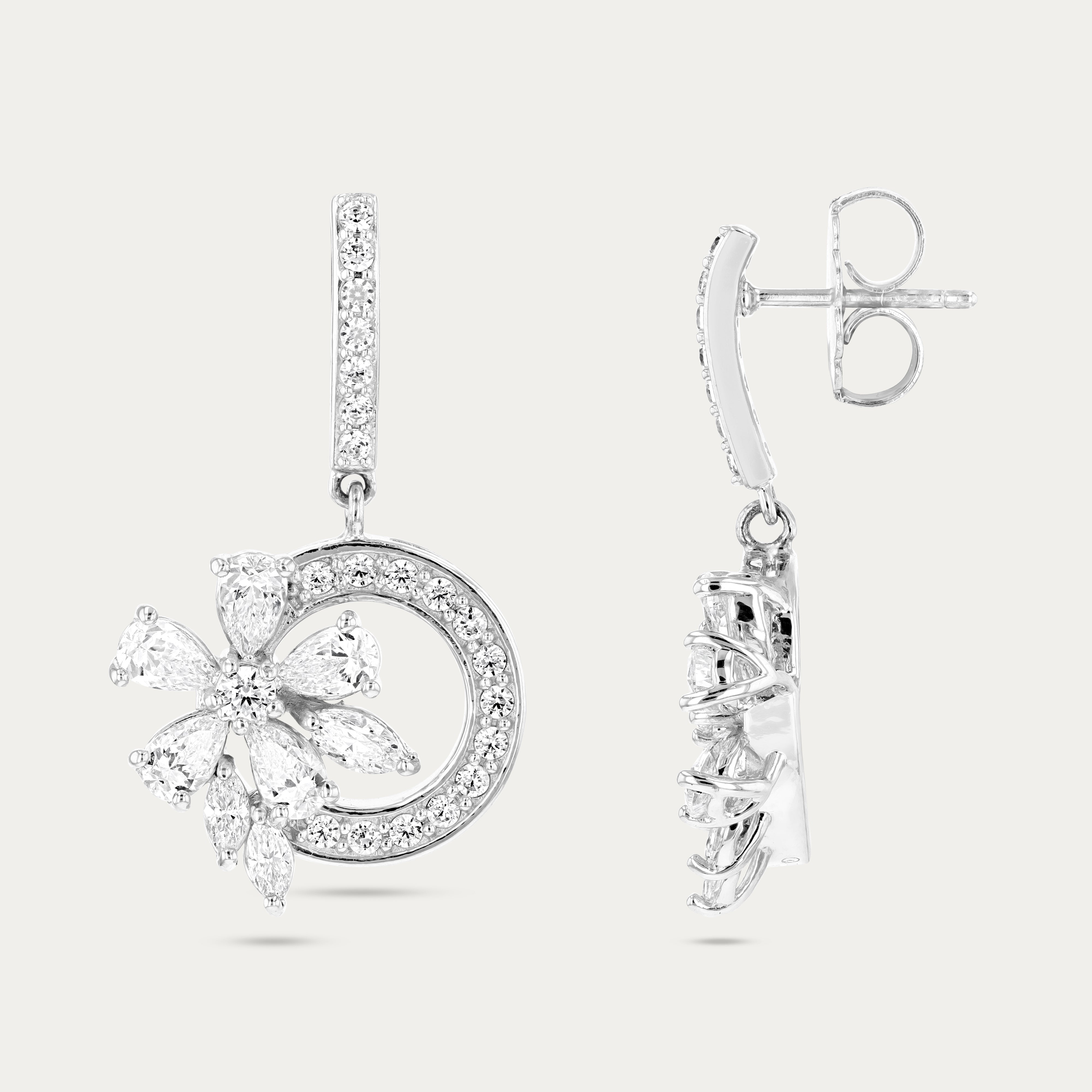 Petal Bloom Flower Earrings