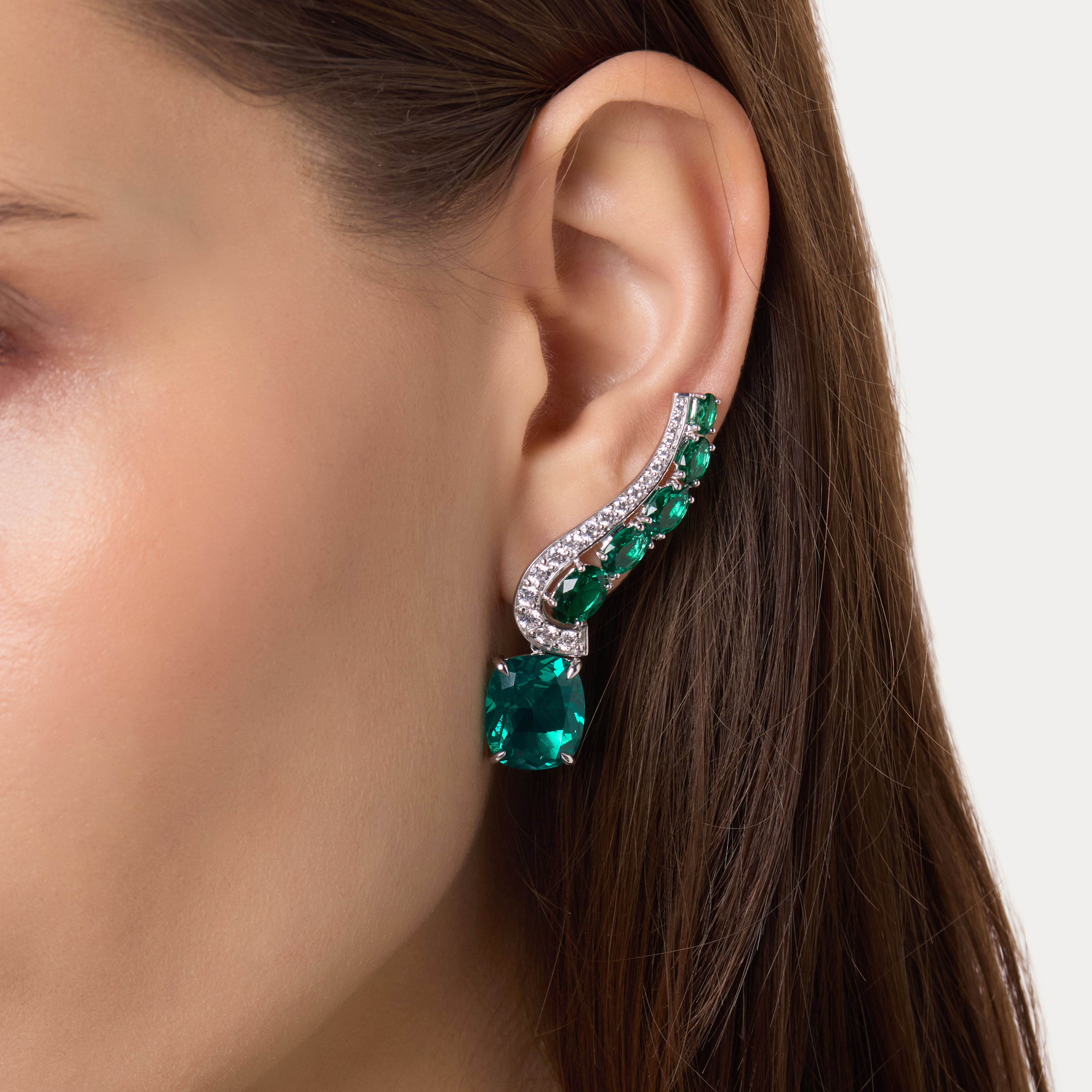 Tri-Cut Drop Earrings