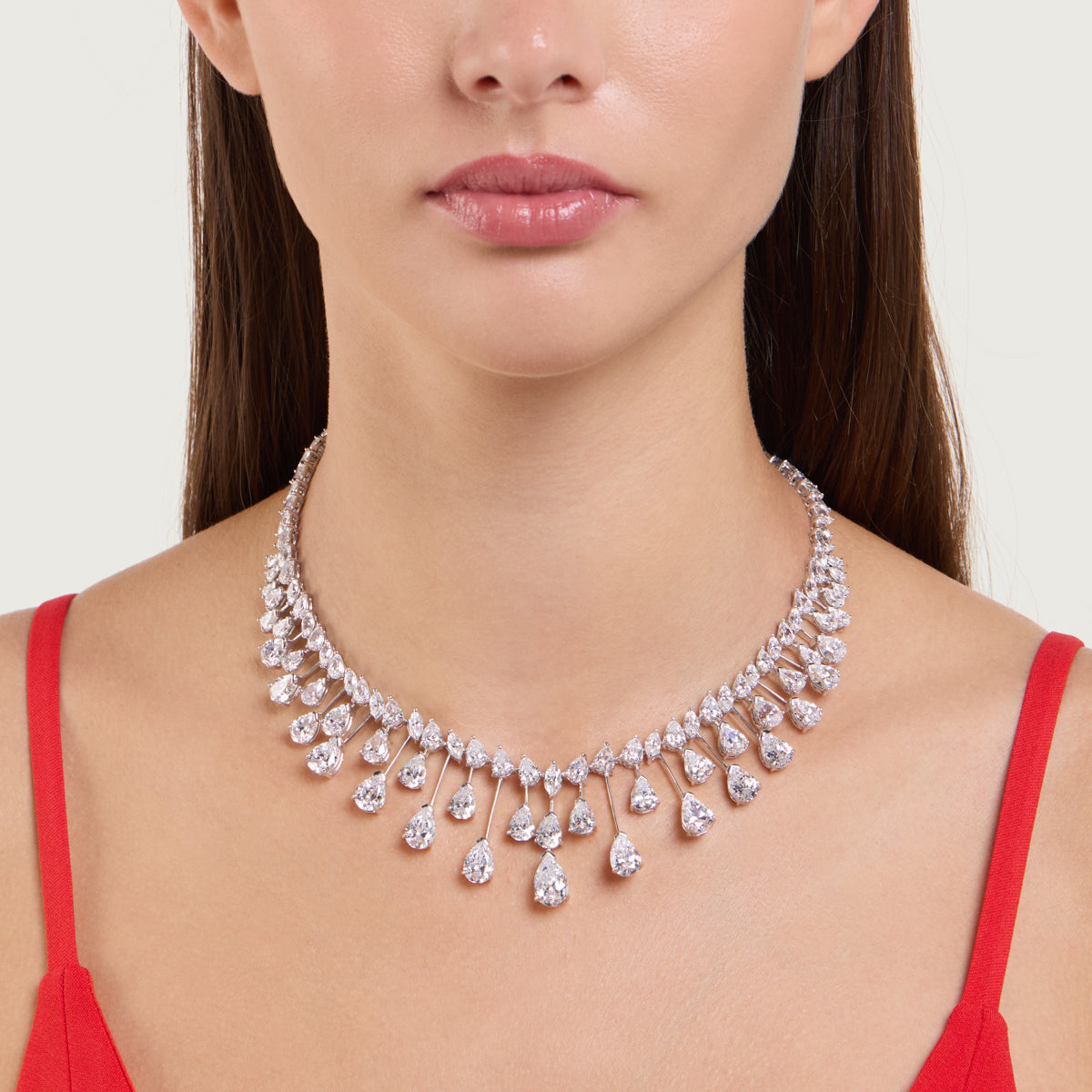 Cascade Diamond Drop Necklace