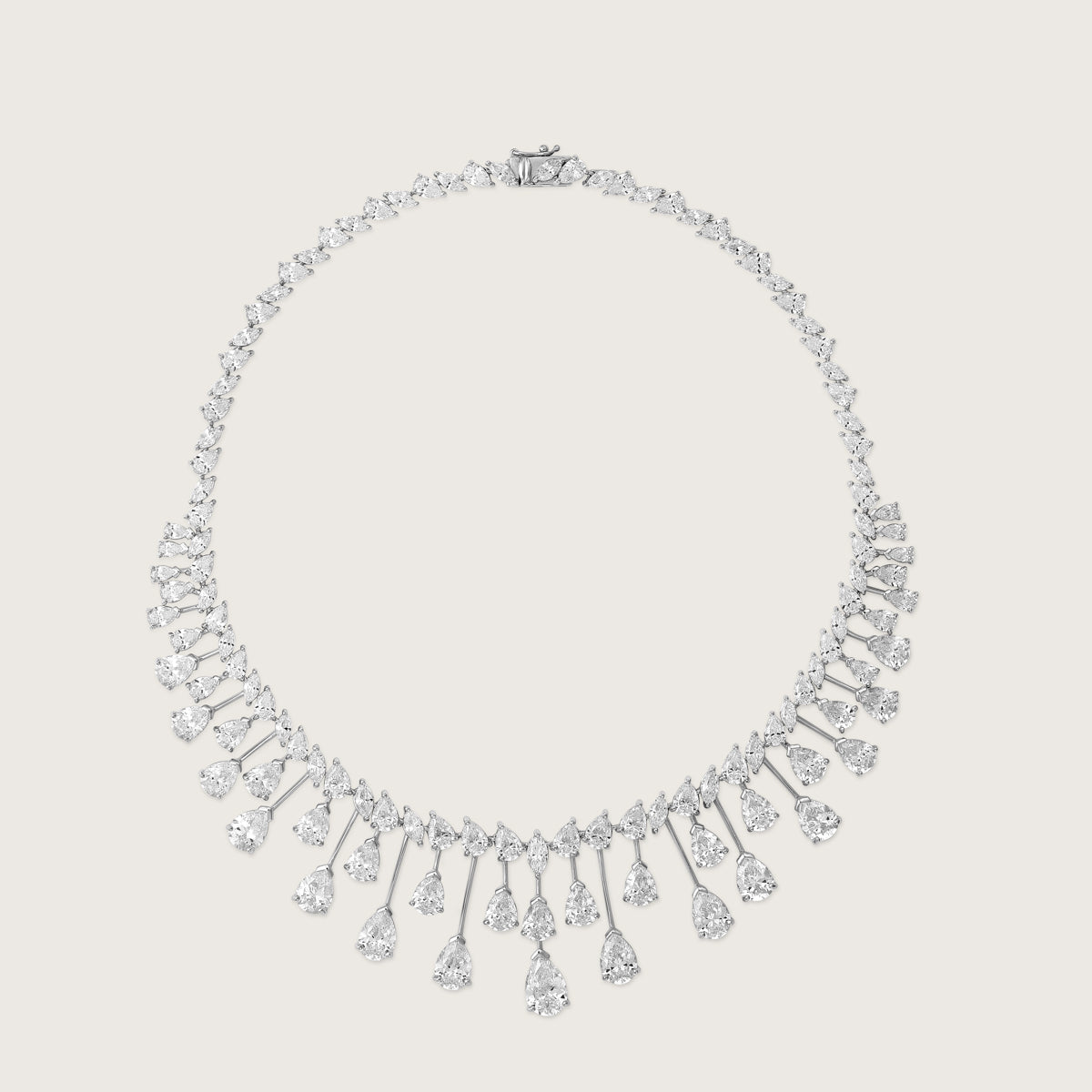 Cascade Diamond Drop Necklace