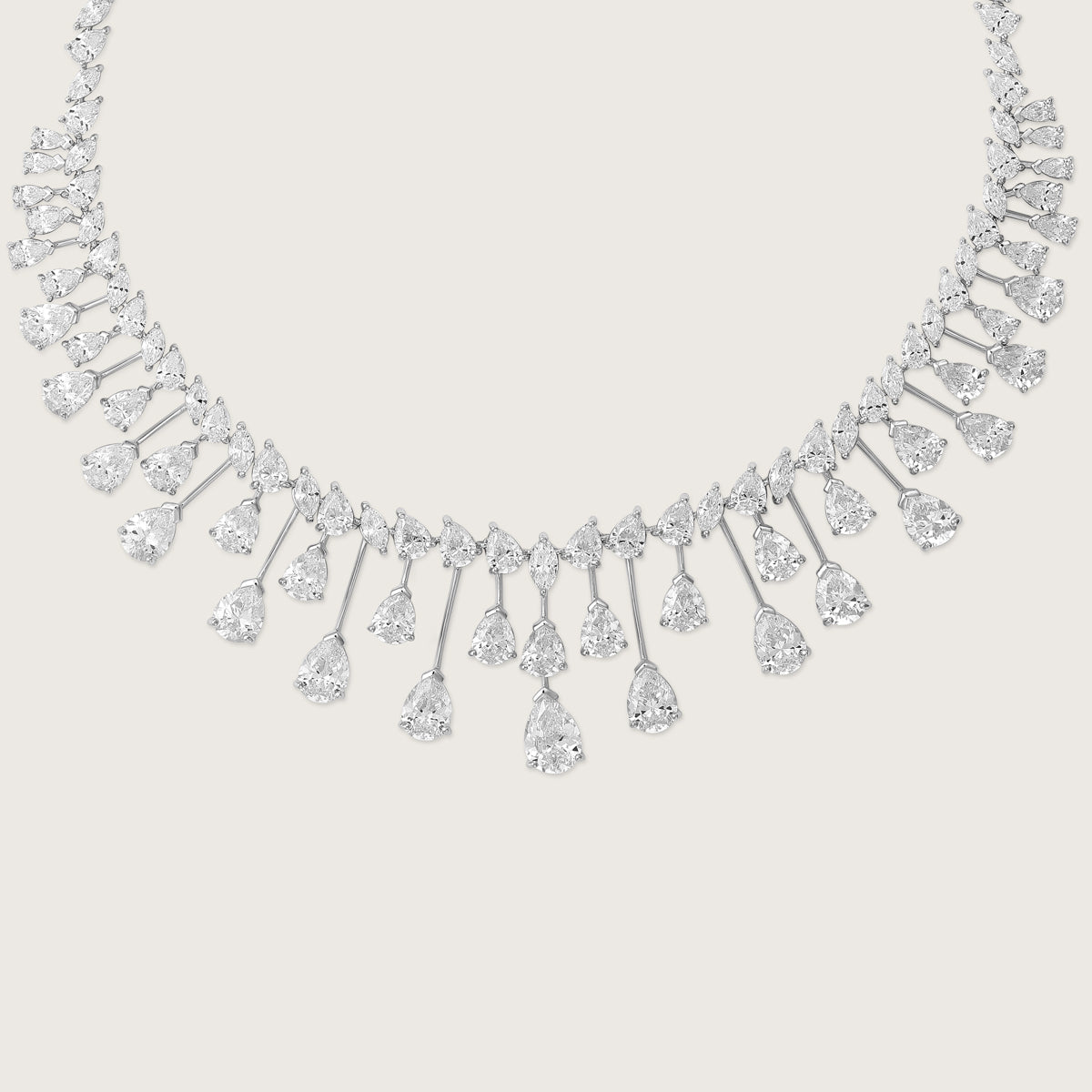 Cascade Diamond Drop Necklace