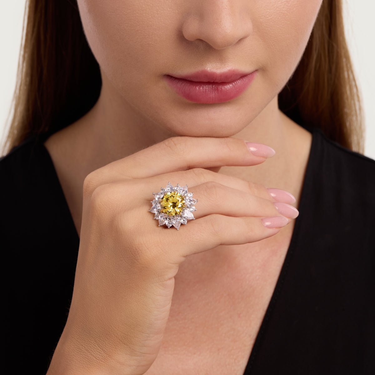 Canary Bloom Ring