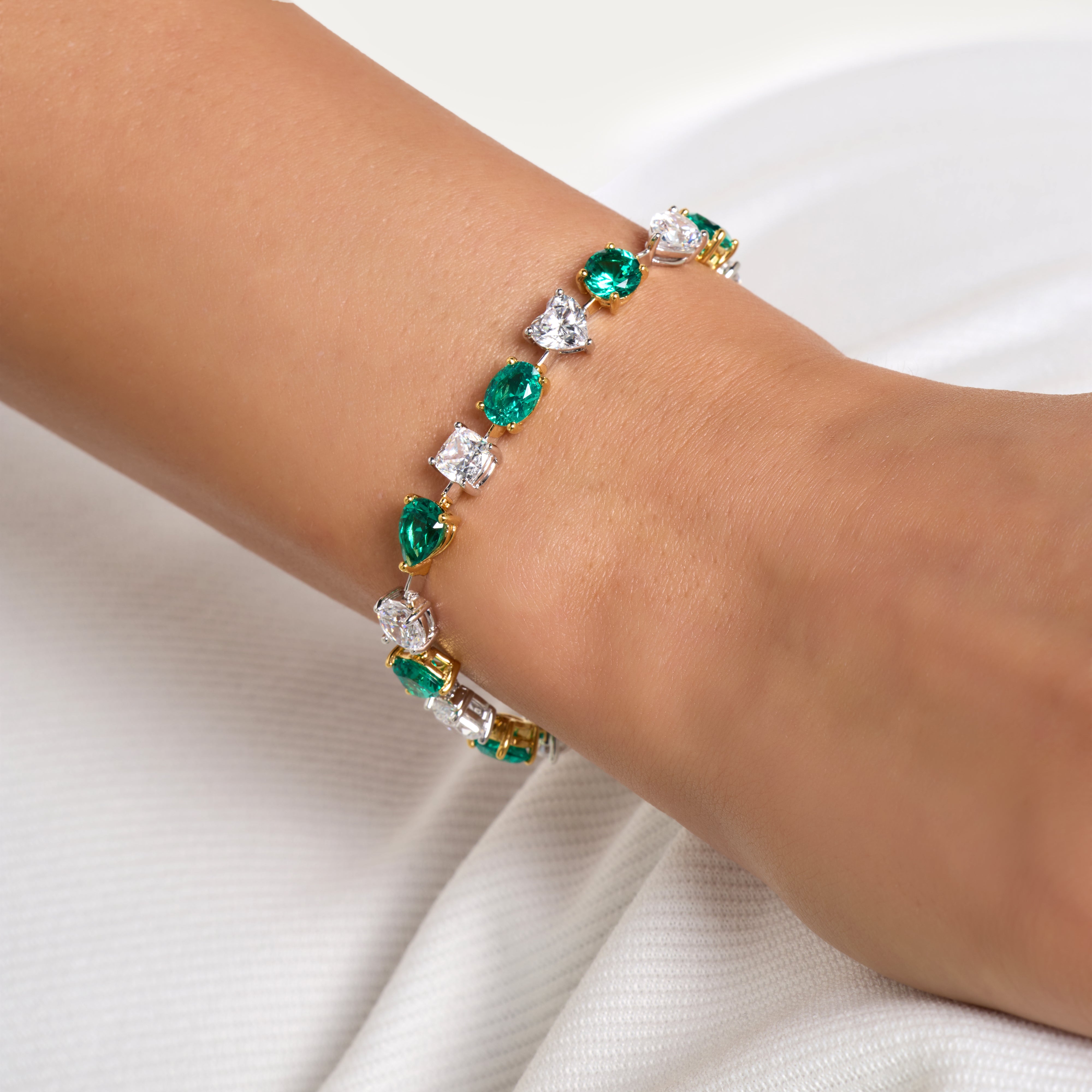 Glowing Harmony Multi-Cut Bracelet