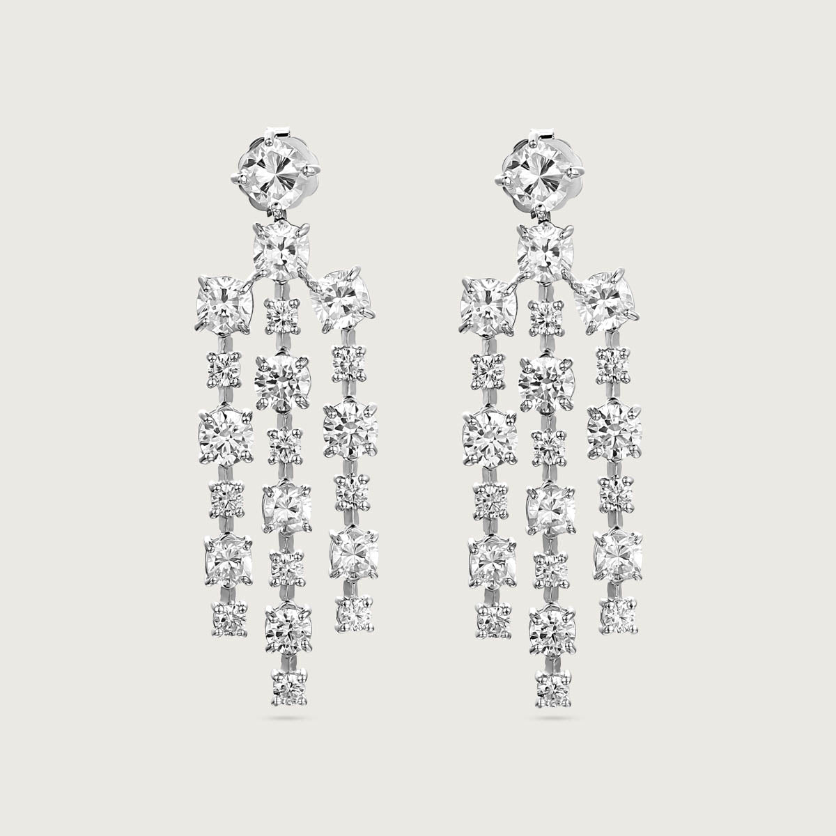 Cascade Diamond Dangle Earrings