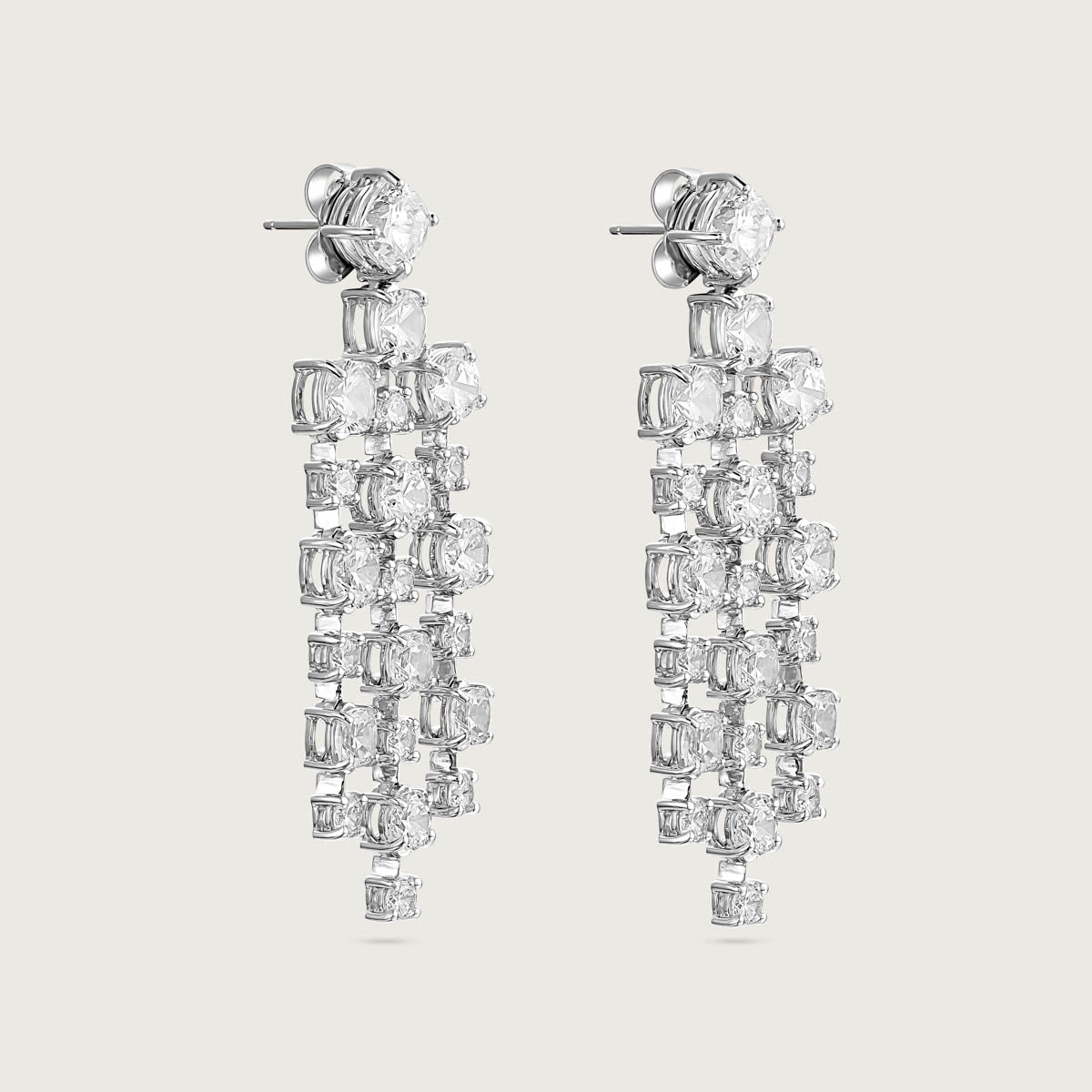 Cascade Diamond Dangle Earrings