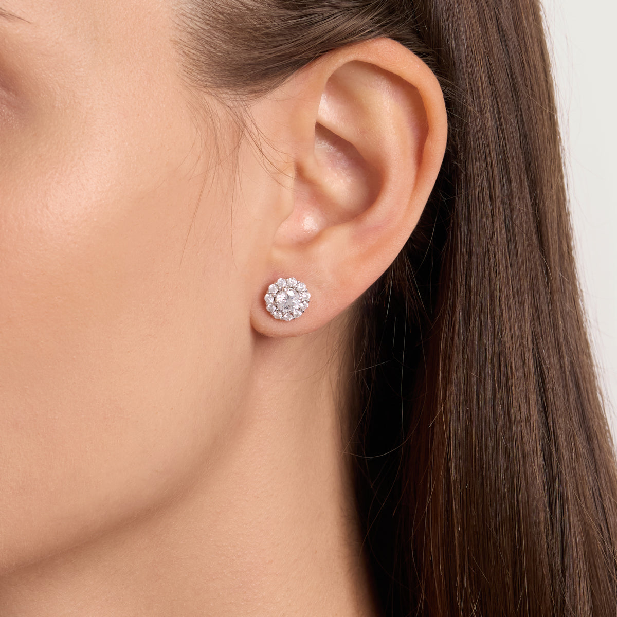 Crystal Bloom Diamond Earrings