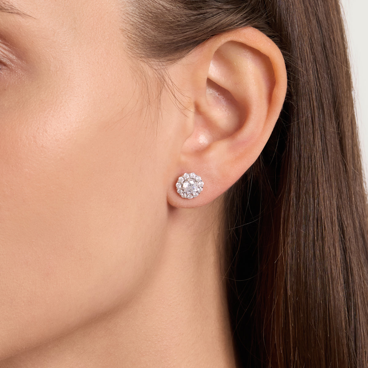 Crystal Bloom Diamond Earrings