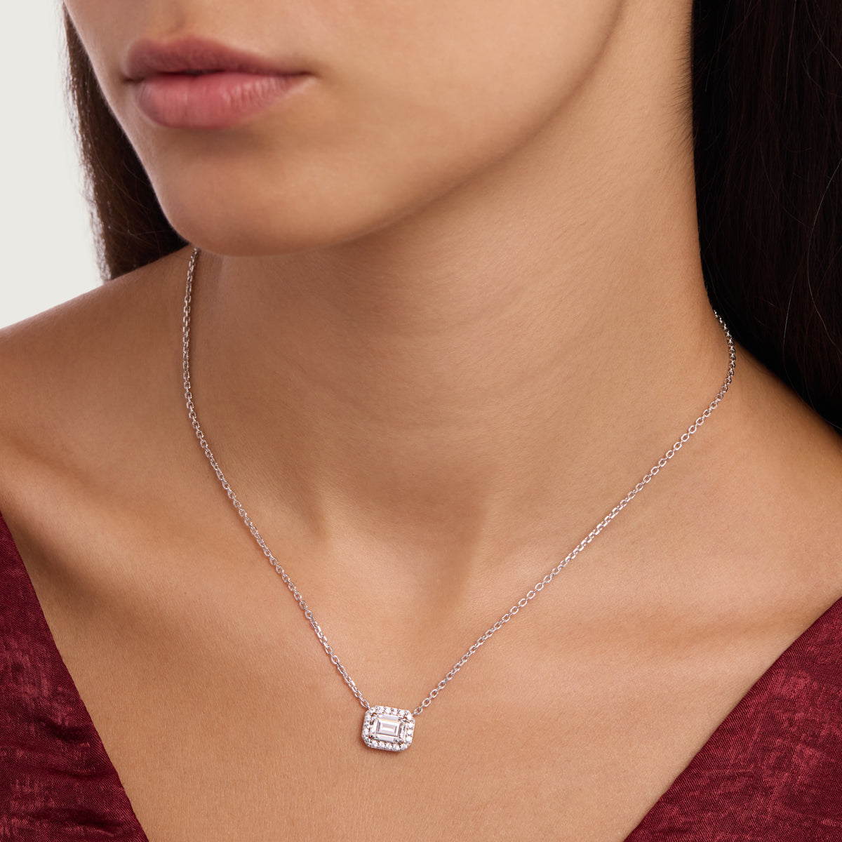 Timeless Emerald-Cut Necklace