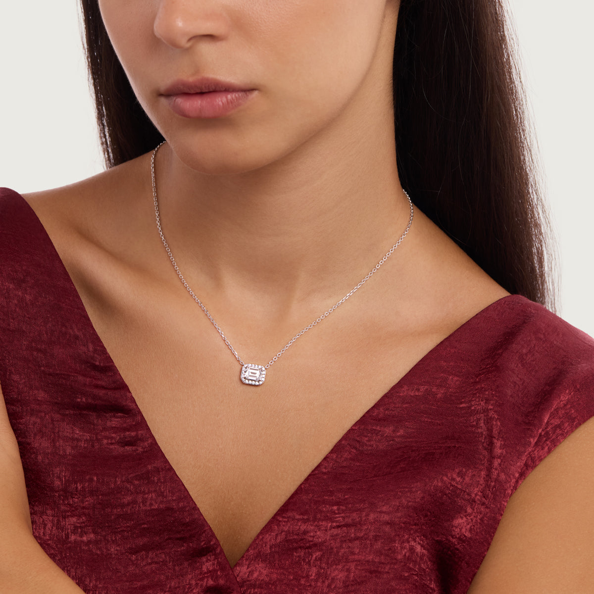 Timeless Emerald-Cut Necklace