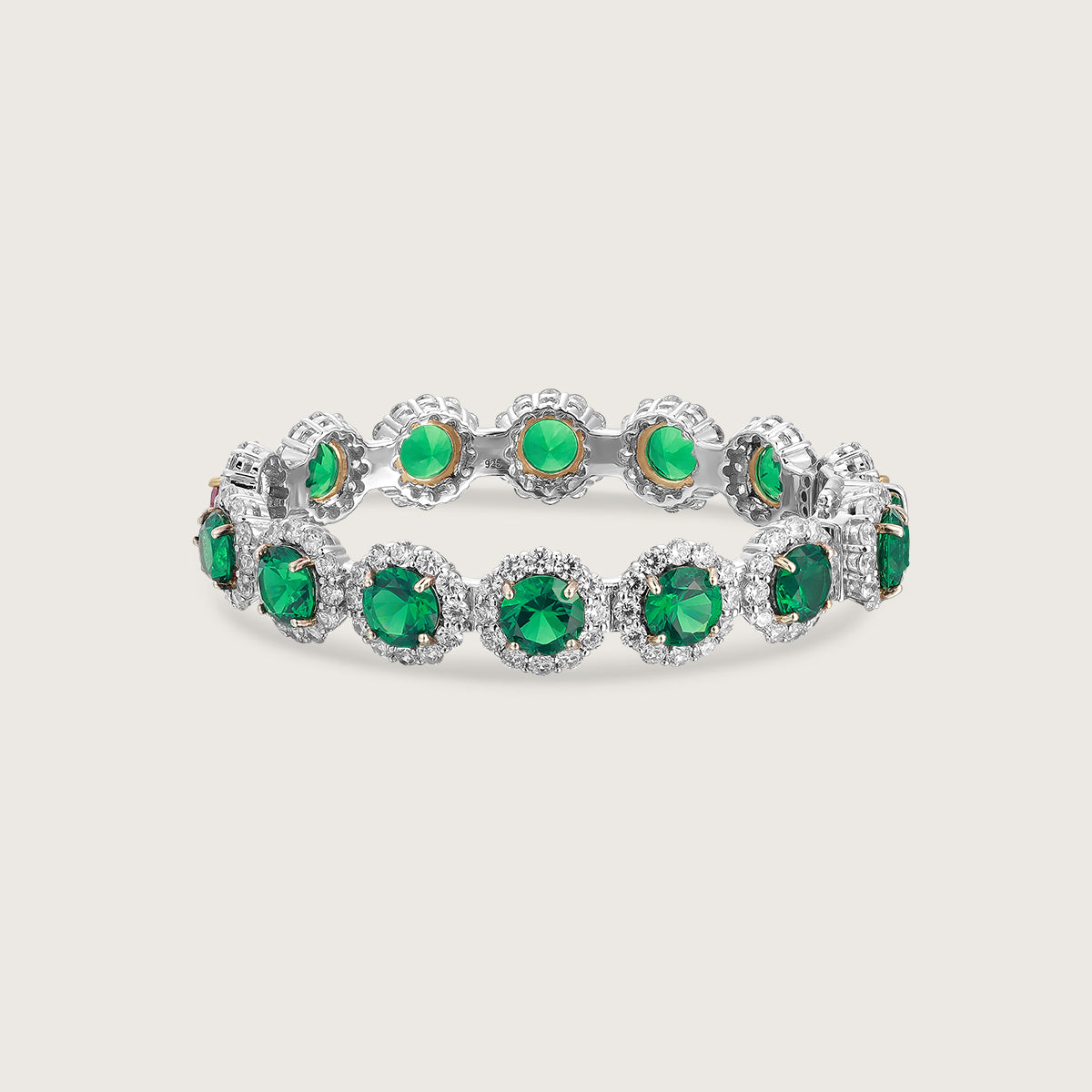 Emerald Diamond Glam Bangle