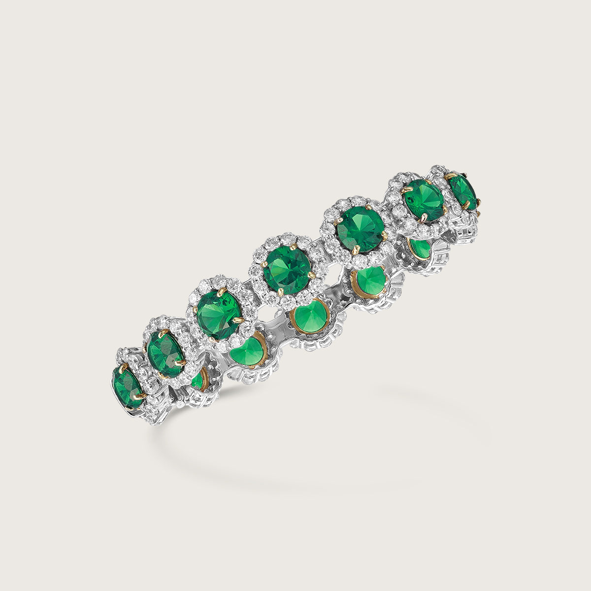 Emerald Diamond Glam Bangle