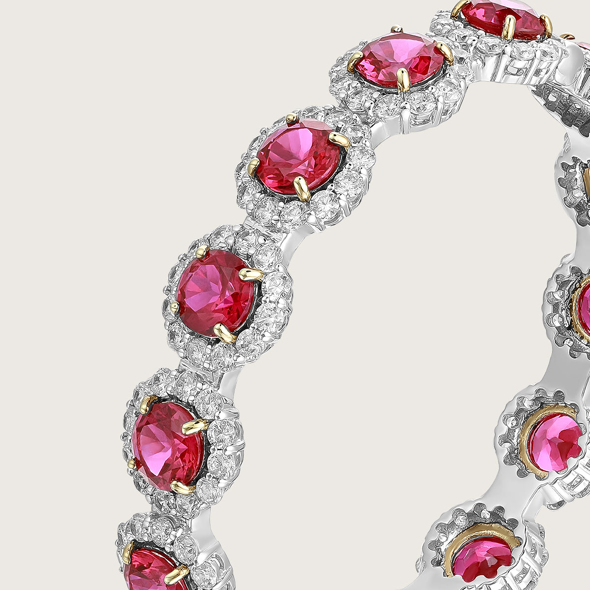 Ruby Diamond Glam Bangle