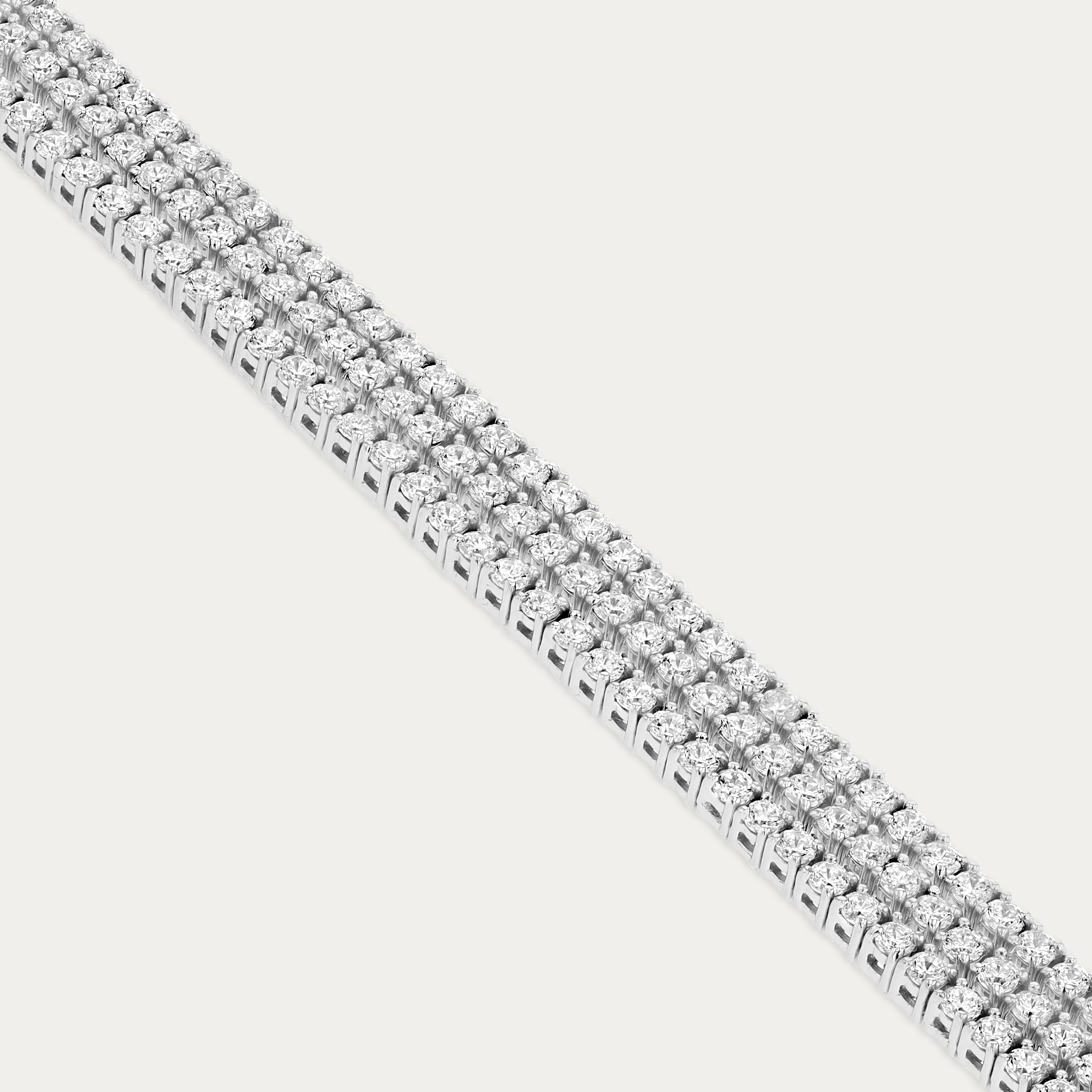Triple Row Tennis Bracelet