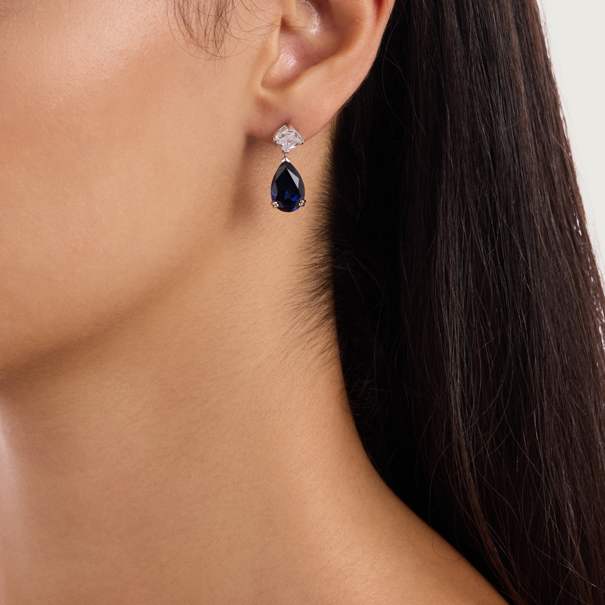 Sapphire Drop Earrings