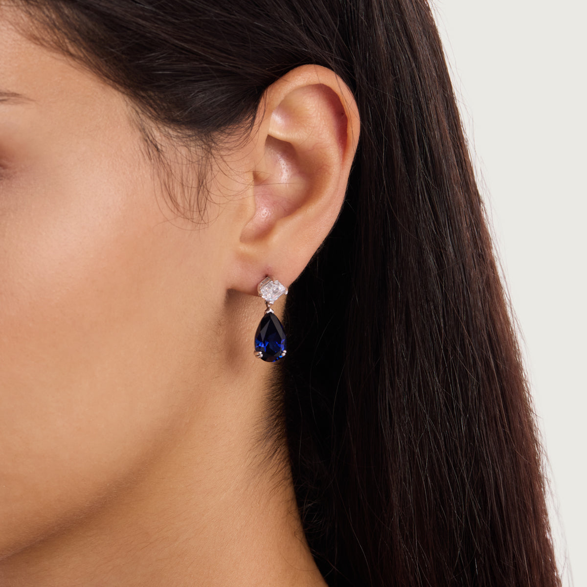 Sapphire Drop Earrings