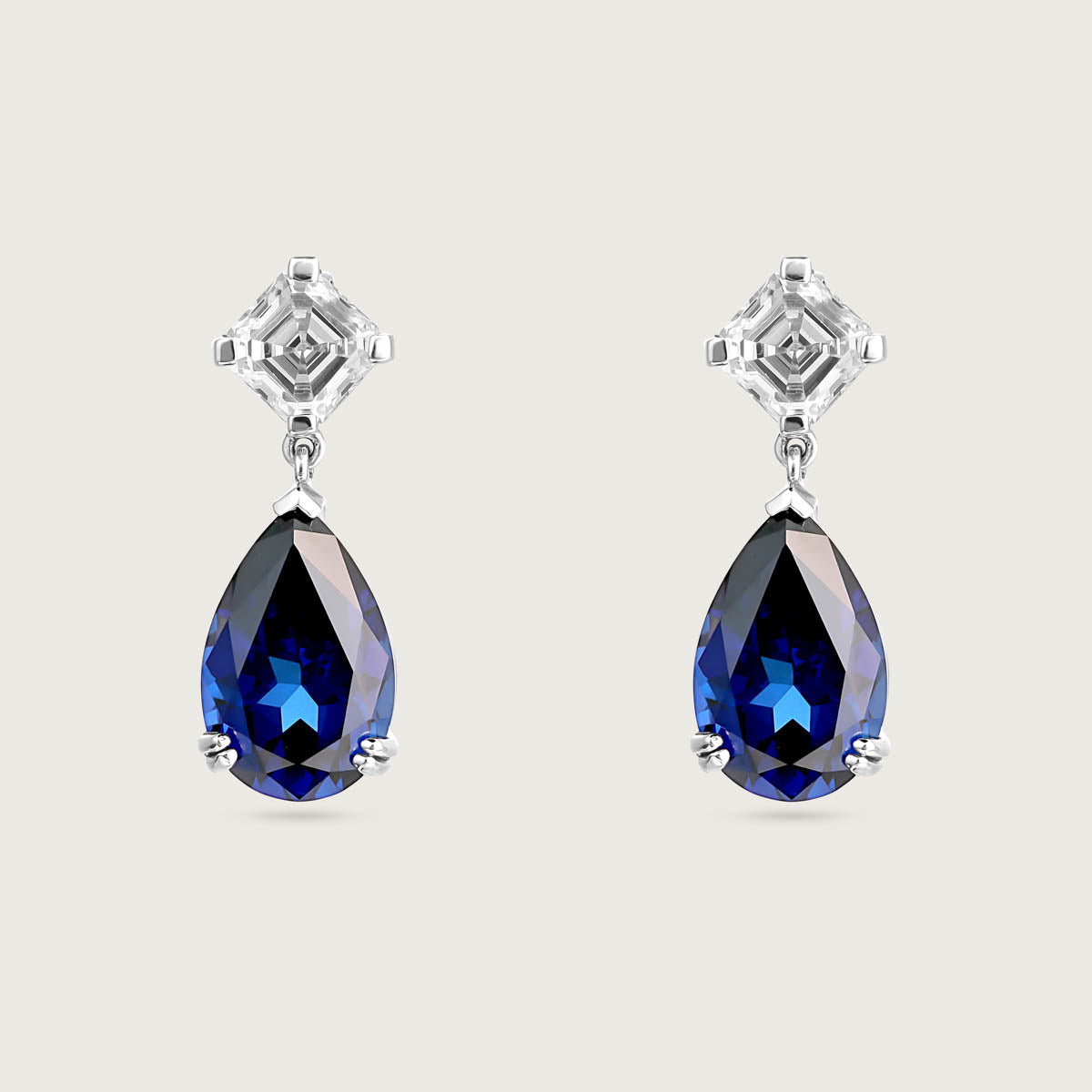 Sapphire Drop Earrings