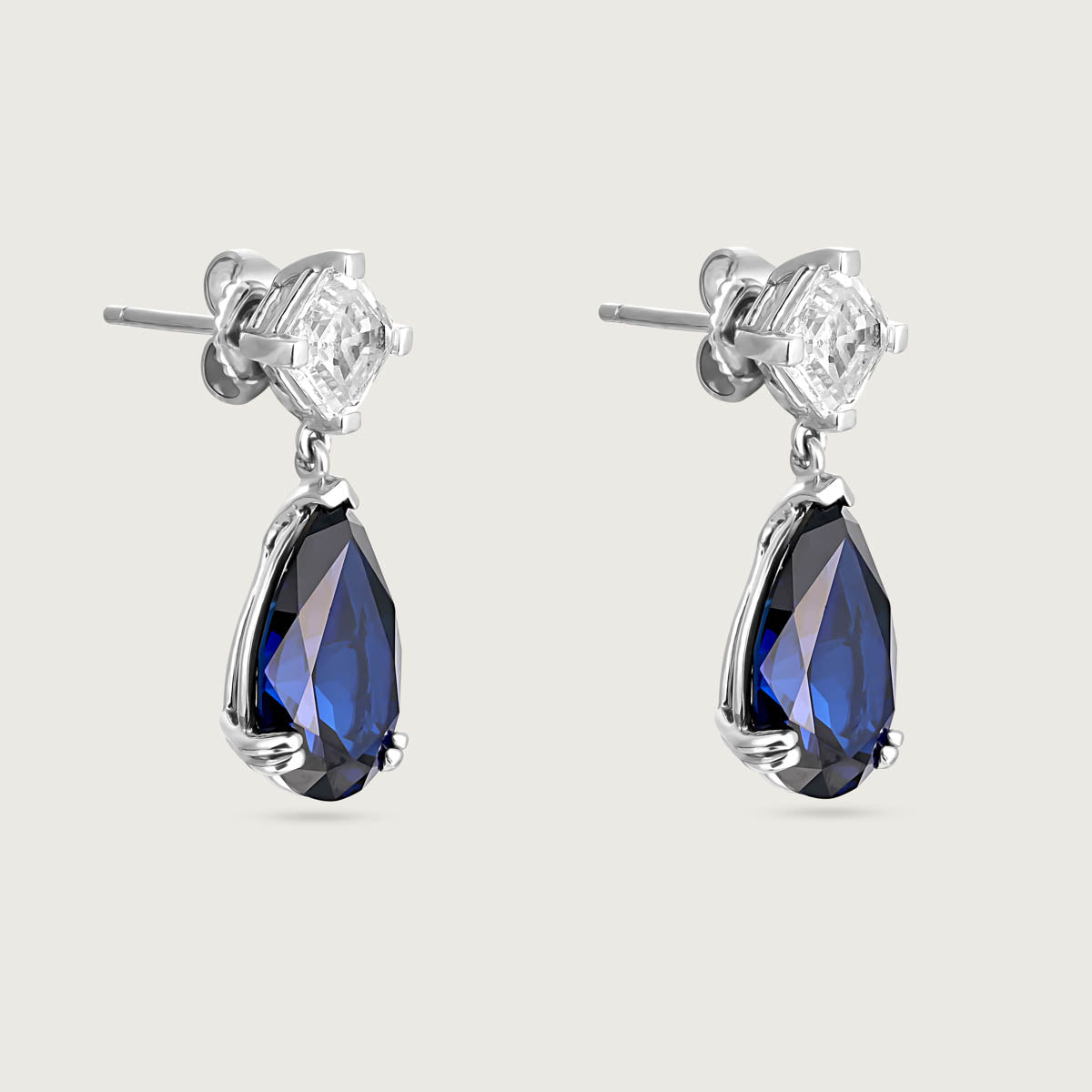 Sapphire Drop Earrings