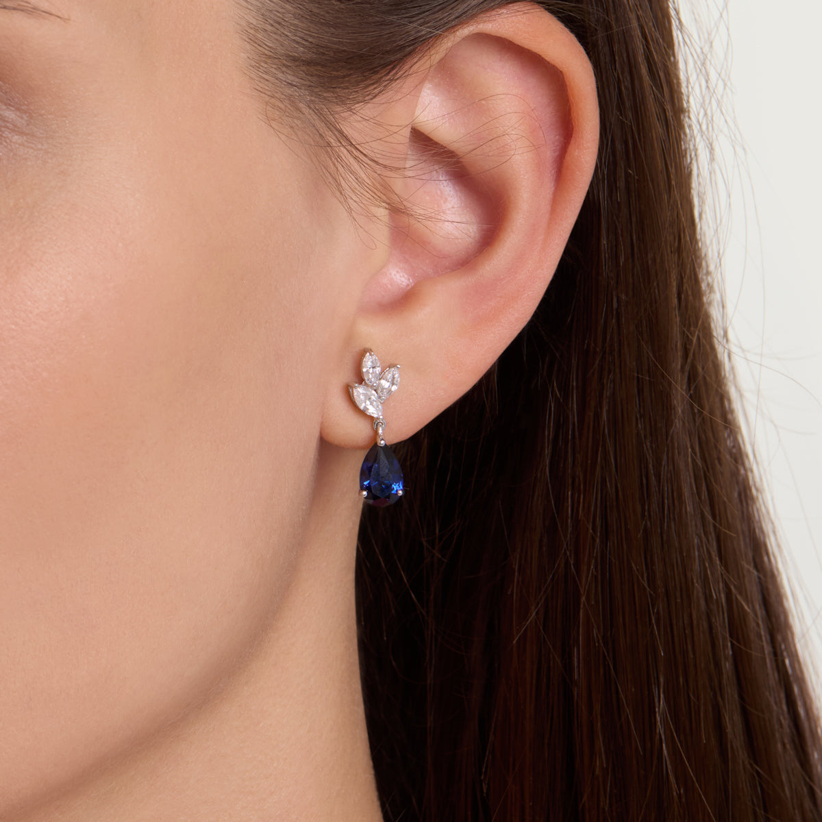 Alluring Sapphire Drop Earrings