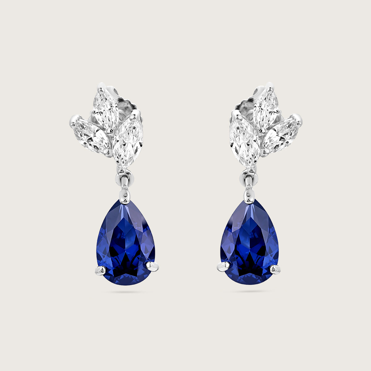 Alluring Sapphire Drop Earrings