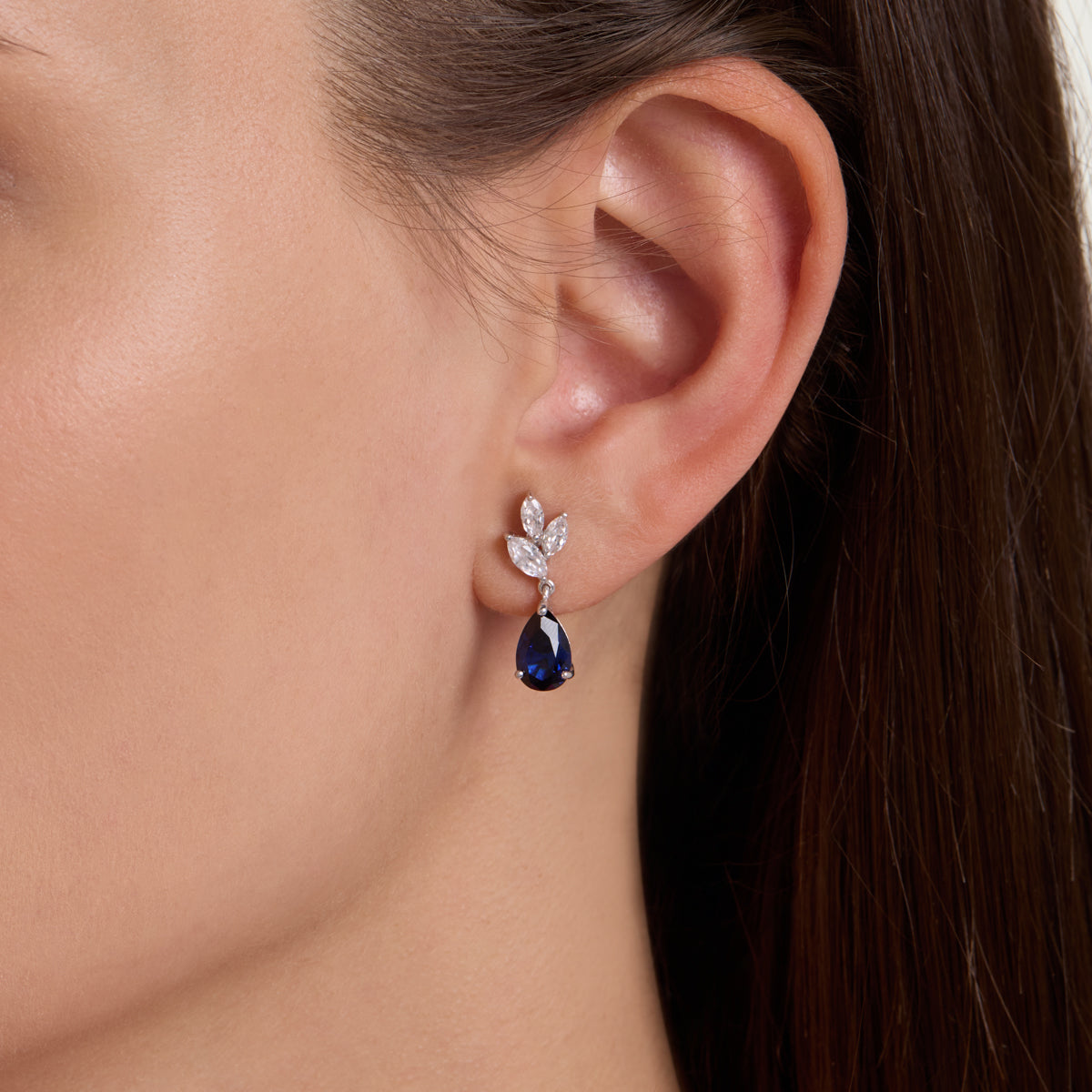 Alluring Sapphire Drop Earrings