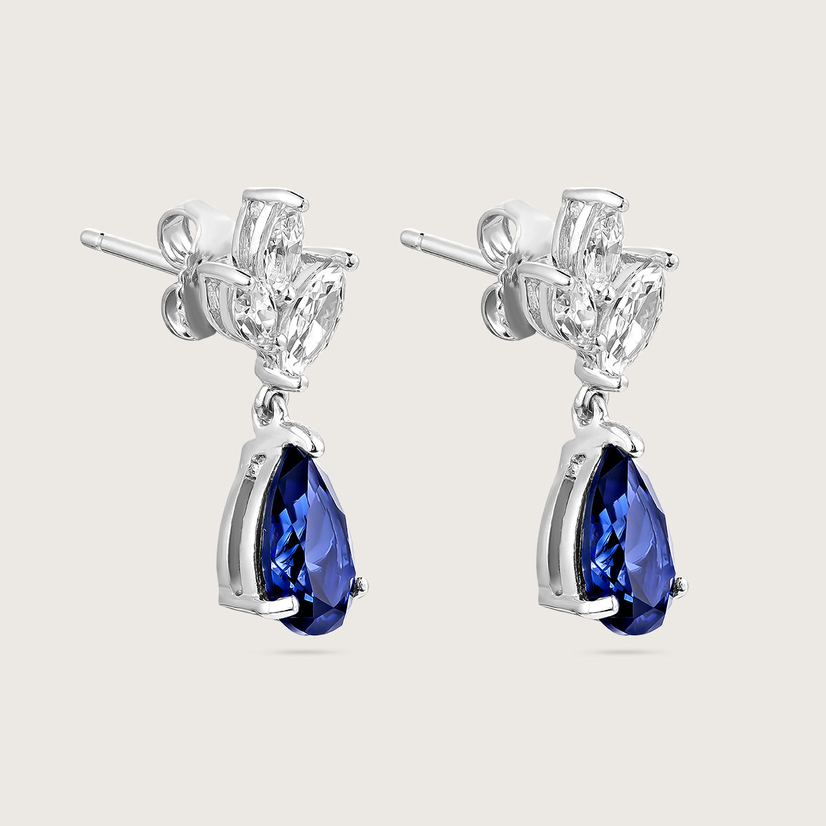 Alluring Sapphire Drop Earrings