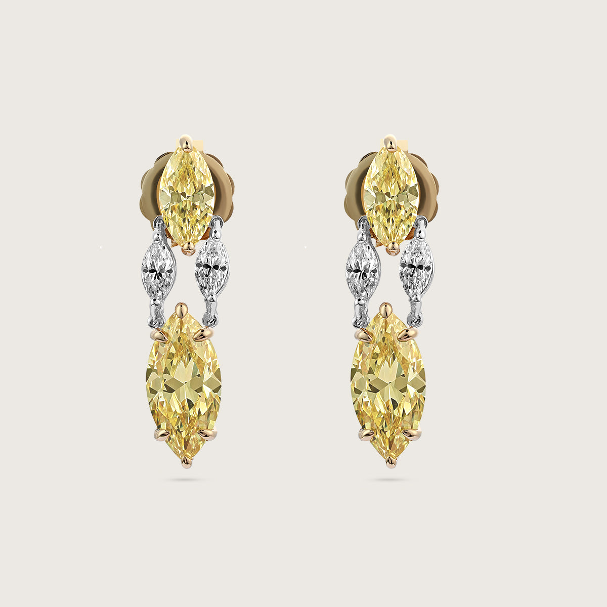 Canary Diamond Dazzle Earrings