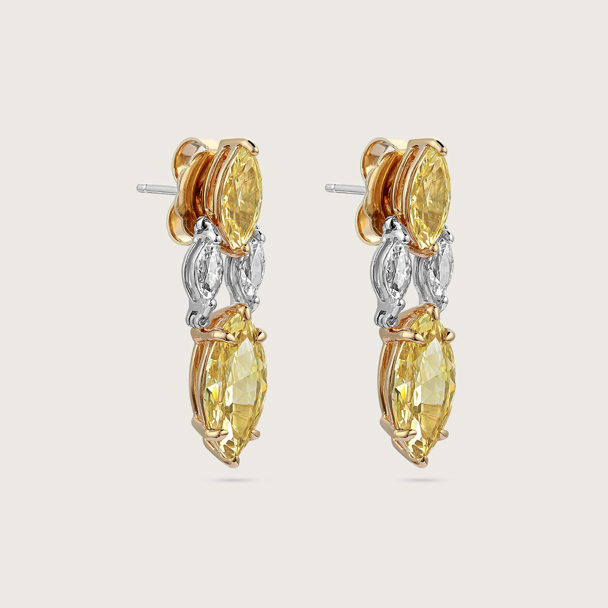 Canary Diamond Dazzle Earrings