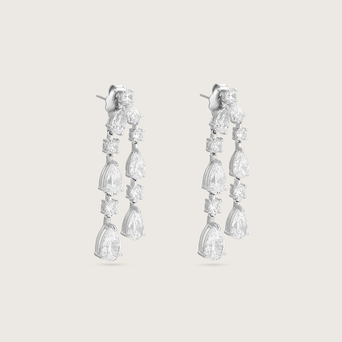 Cascading Diamond Earrings