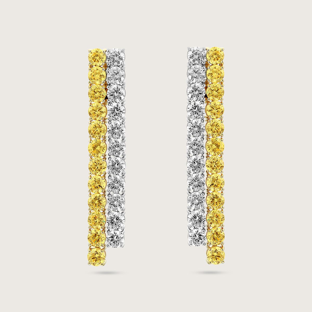 Timeless Two-Tone Diamond Earrings