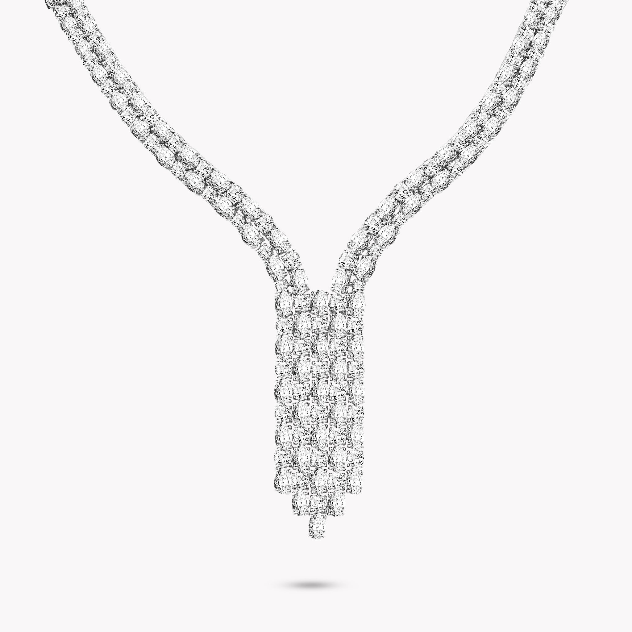 Fancy Shape Drop Necklace
